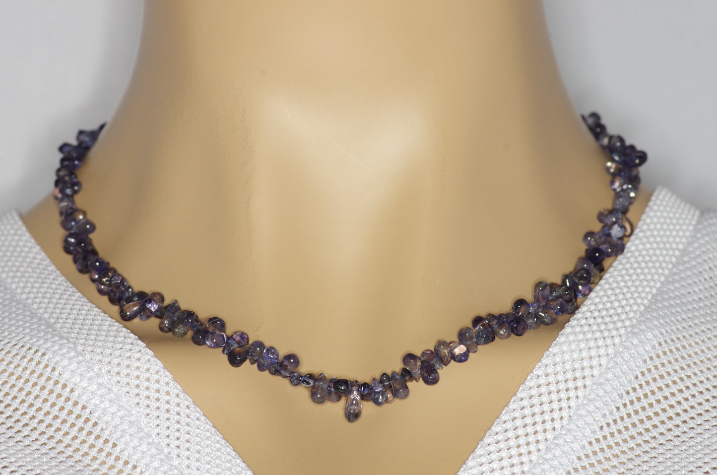 Spinell schwarz Halskette