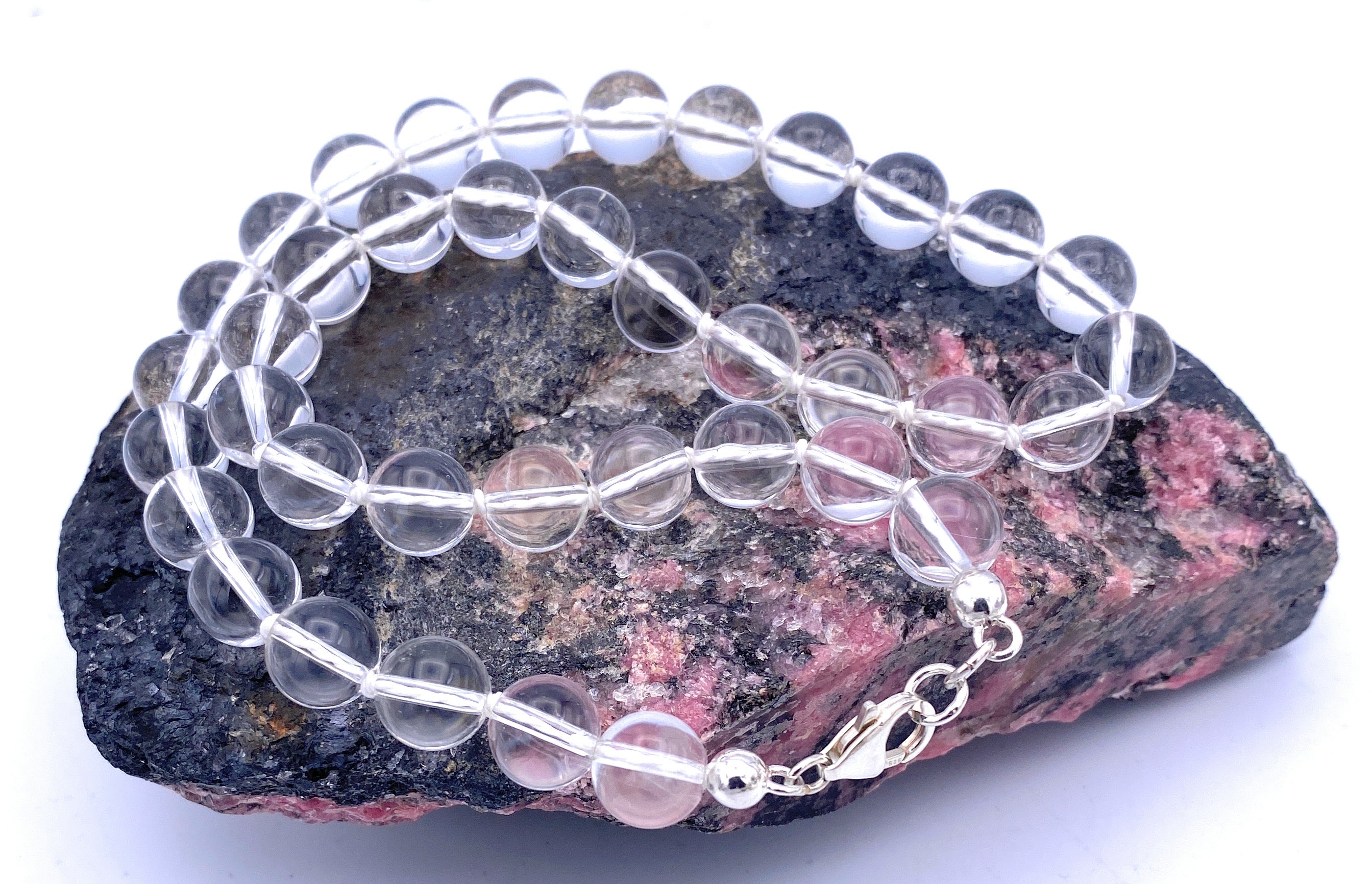 Bergkristall Kugel-Halskette 10mm