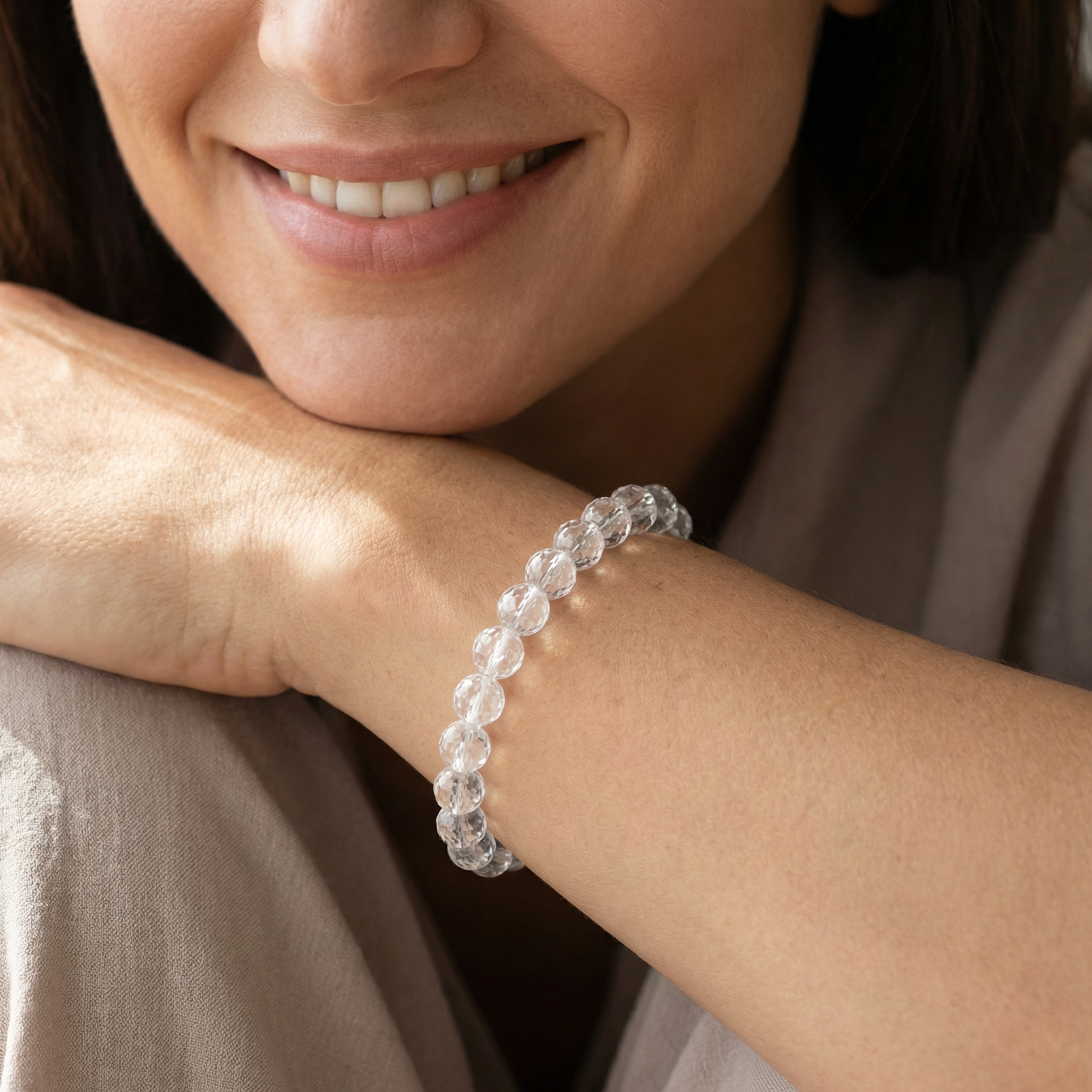 Bergkristall Armband 8 mm