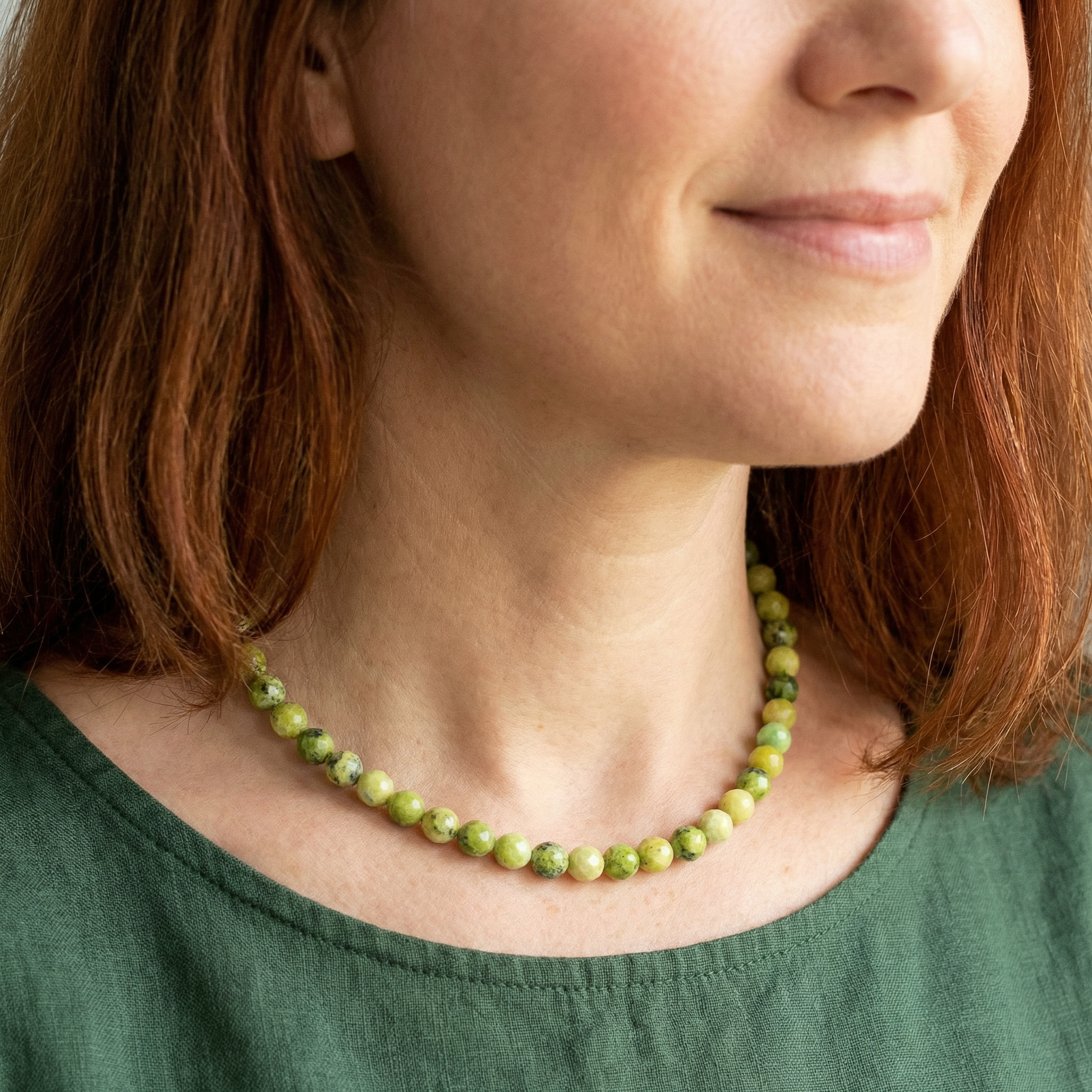 Facettierte Chyta Halskette 8mm