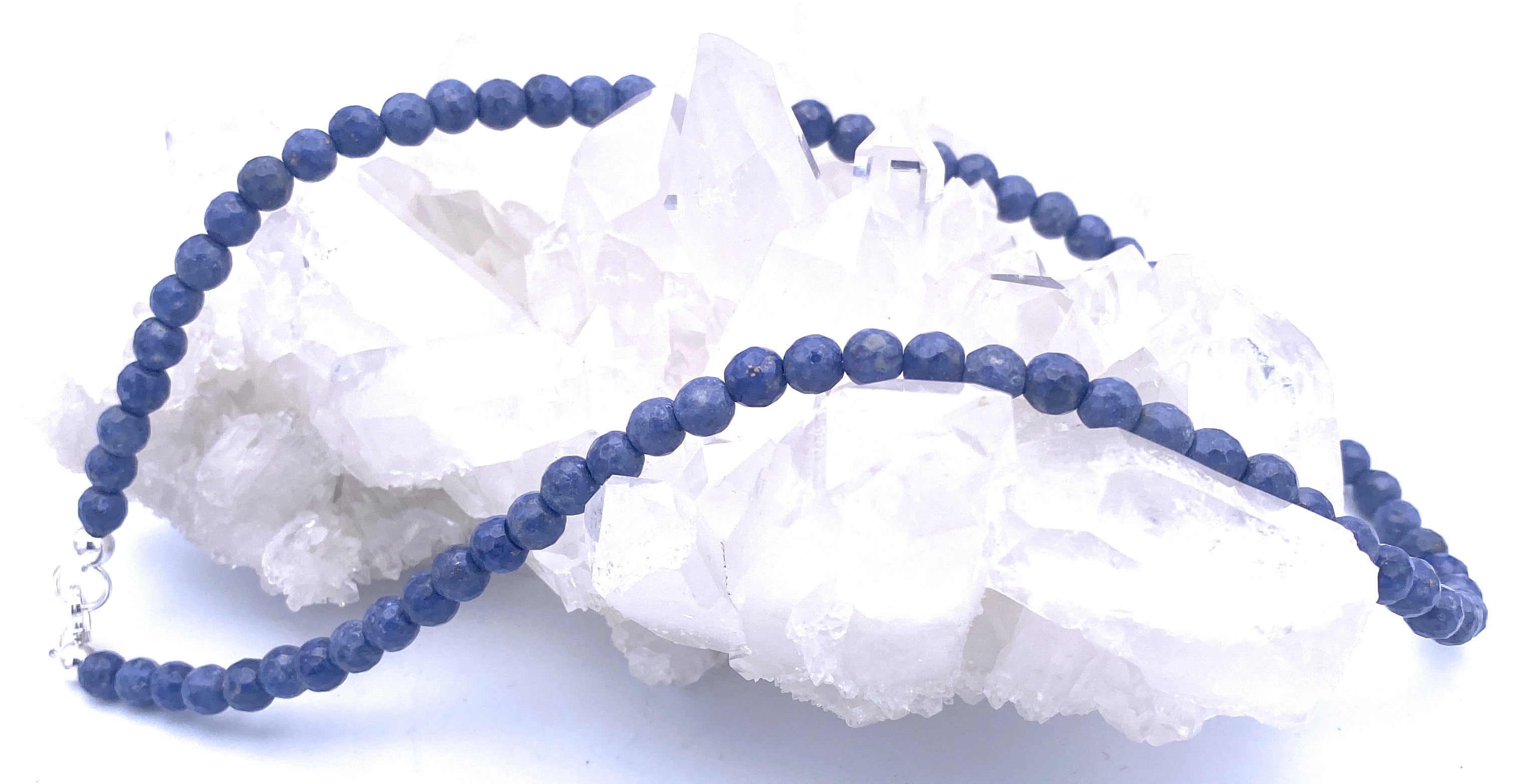 Dumortierit Halskette 6 mm