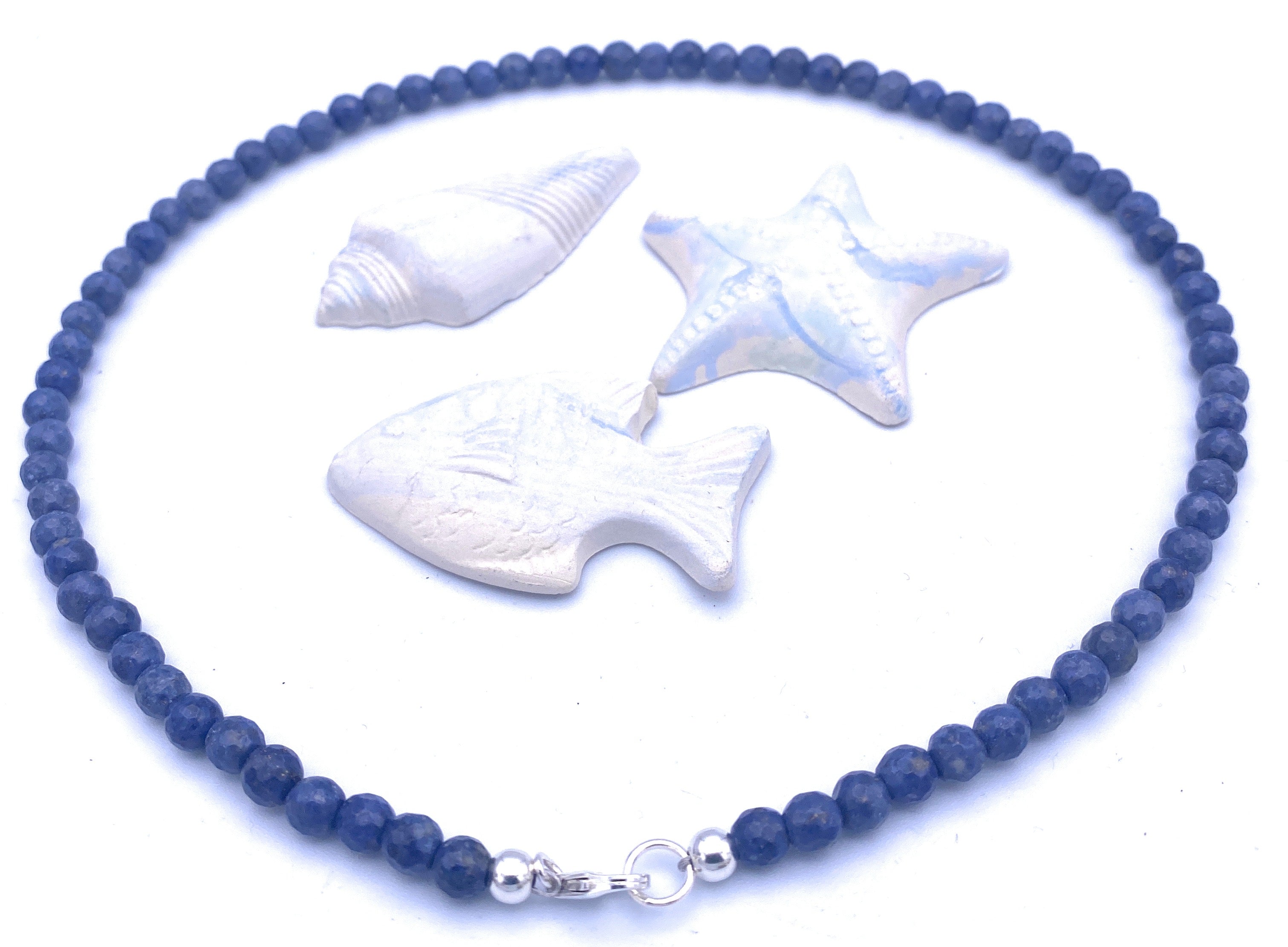 Dumortierit Halskette 6 mm