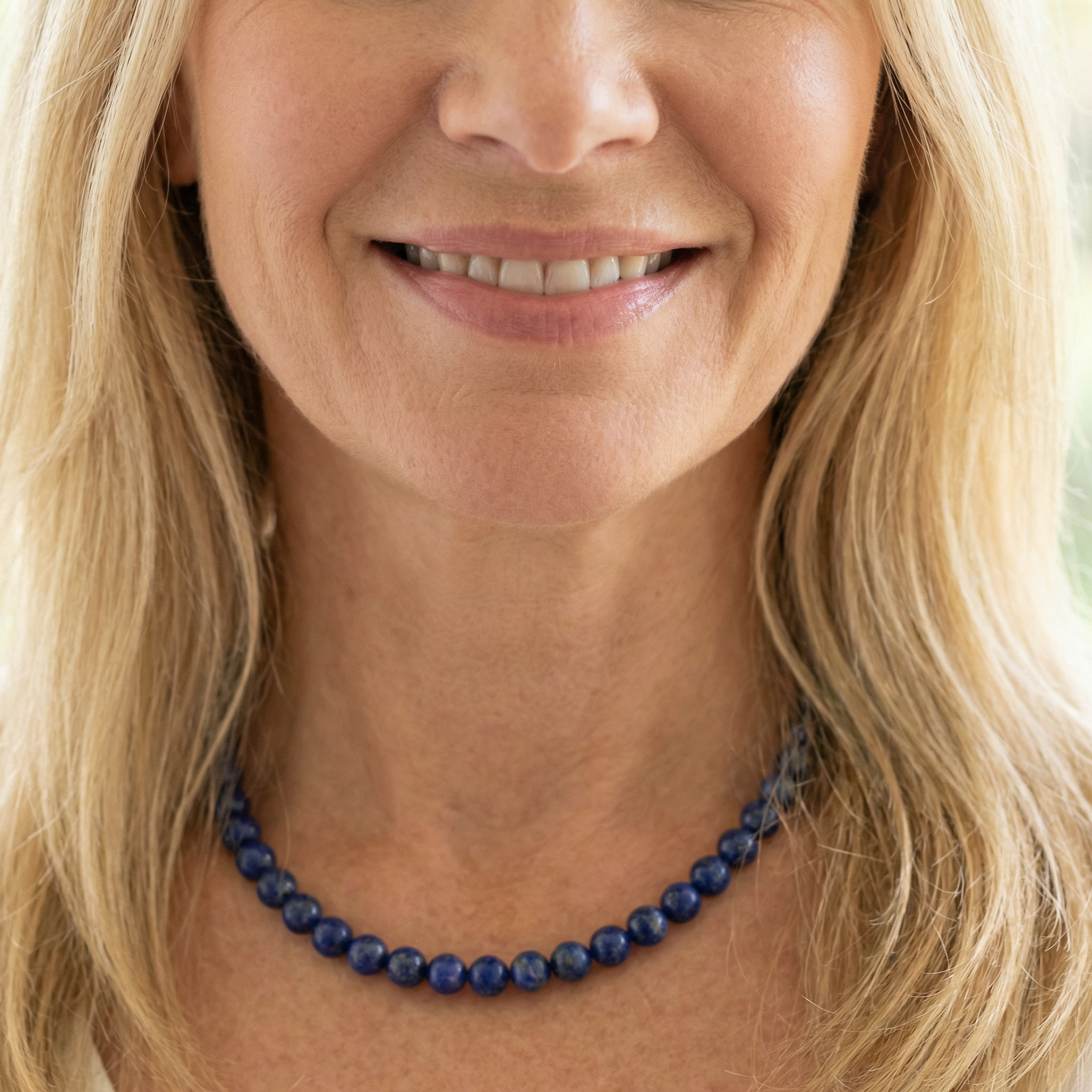 Dumortierit Kugel Halskette