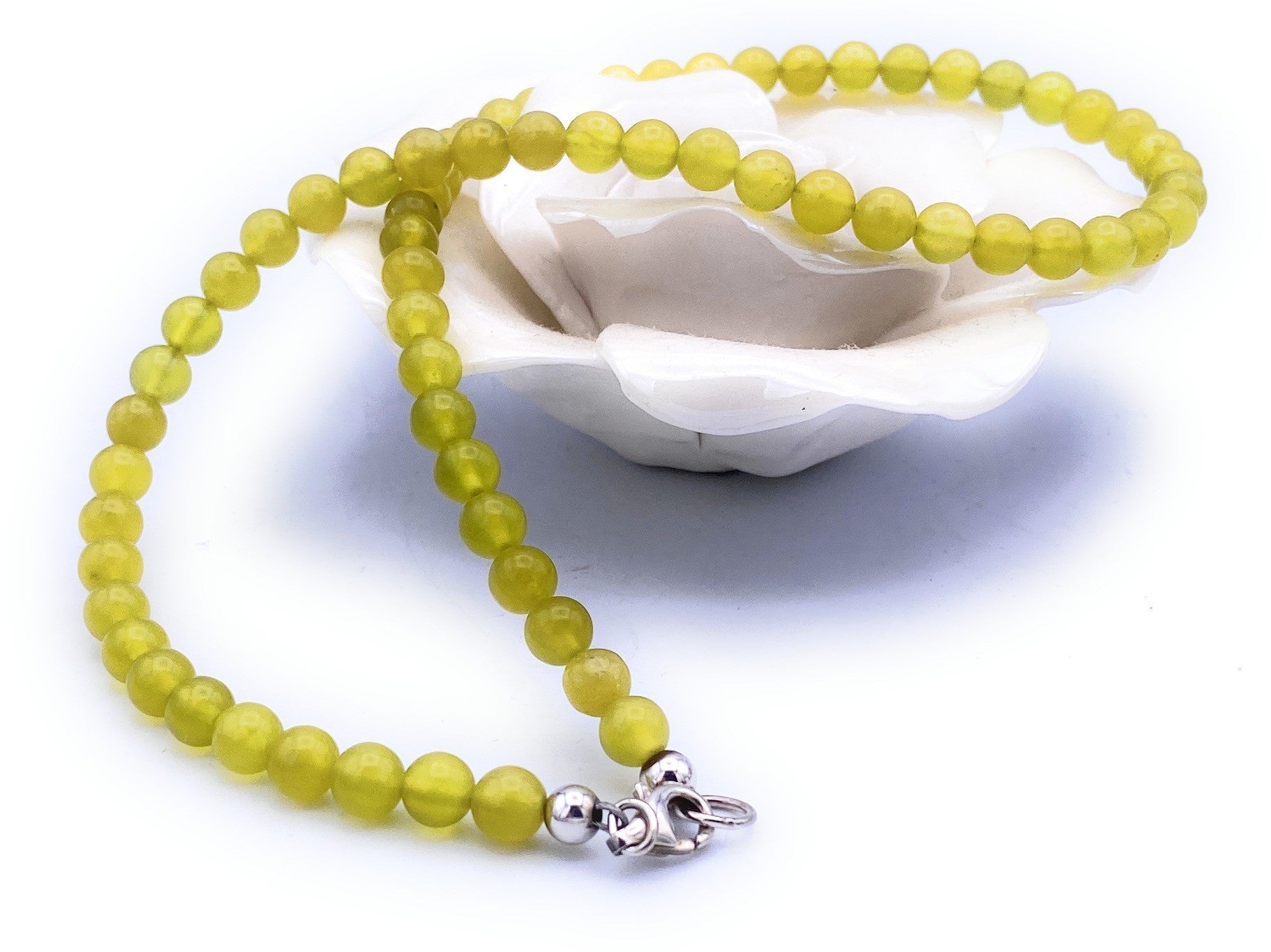 Korea-Jade Kugel Halskette 6mm