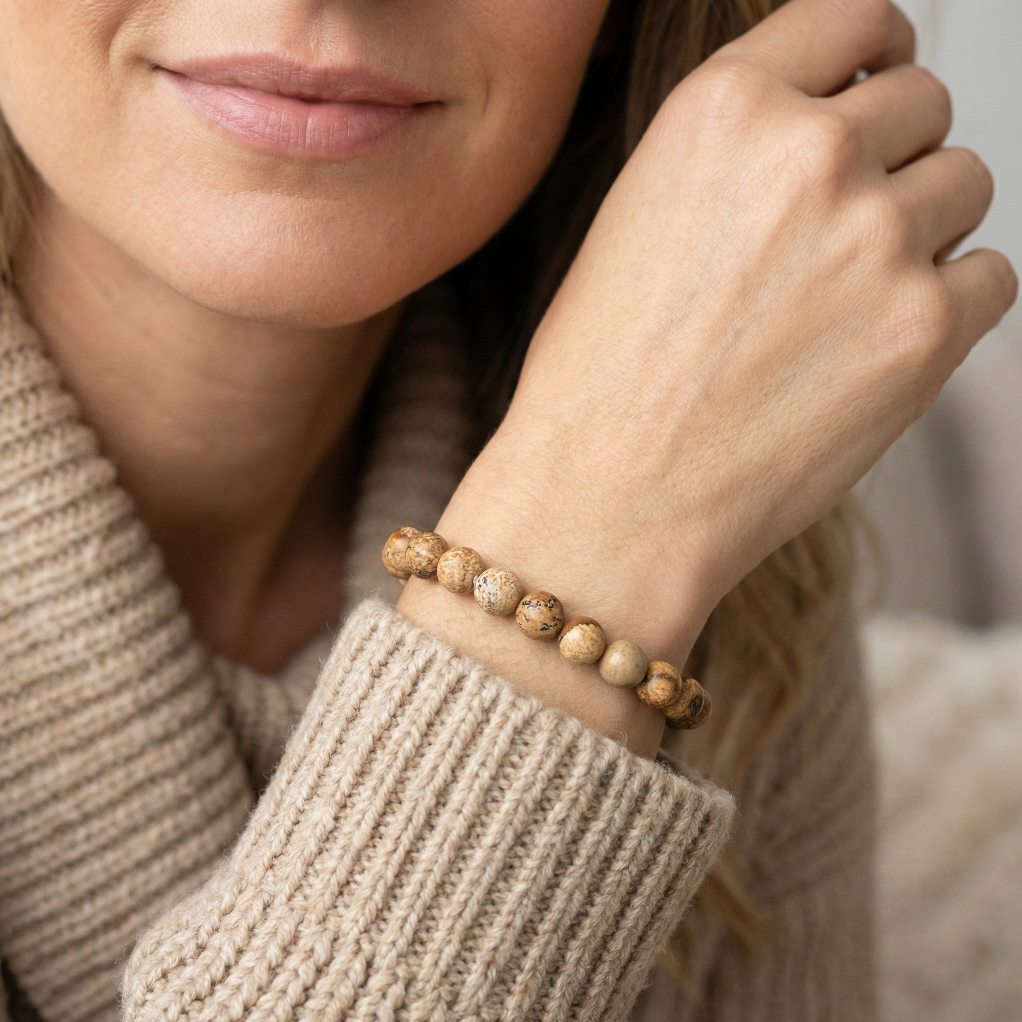 Landschafts-Jaspis Armband