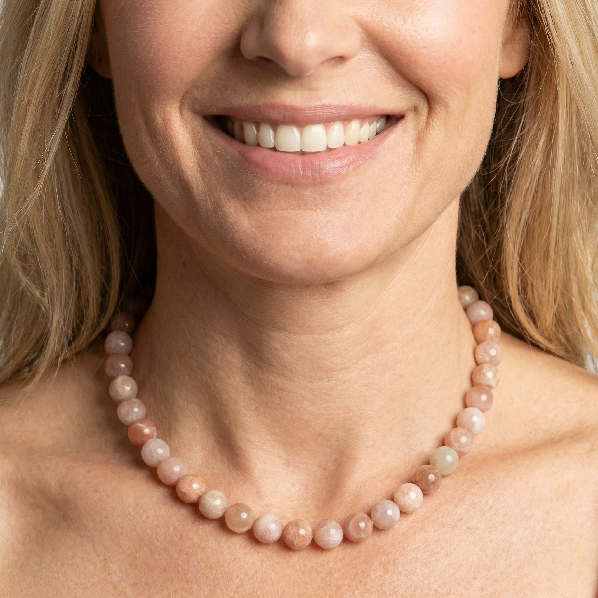 Mondstein Halskette 8 mm