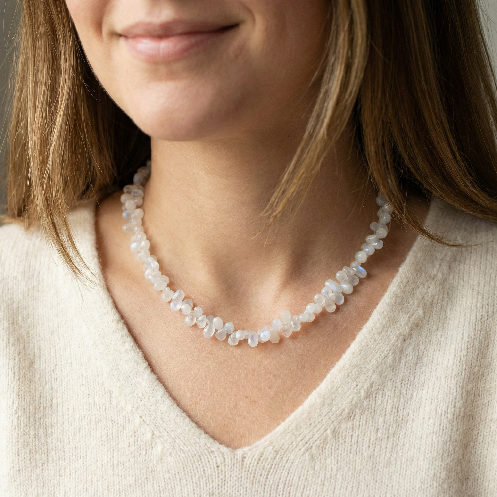 Mondstein Halskette "Mondgöttin"