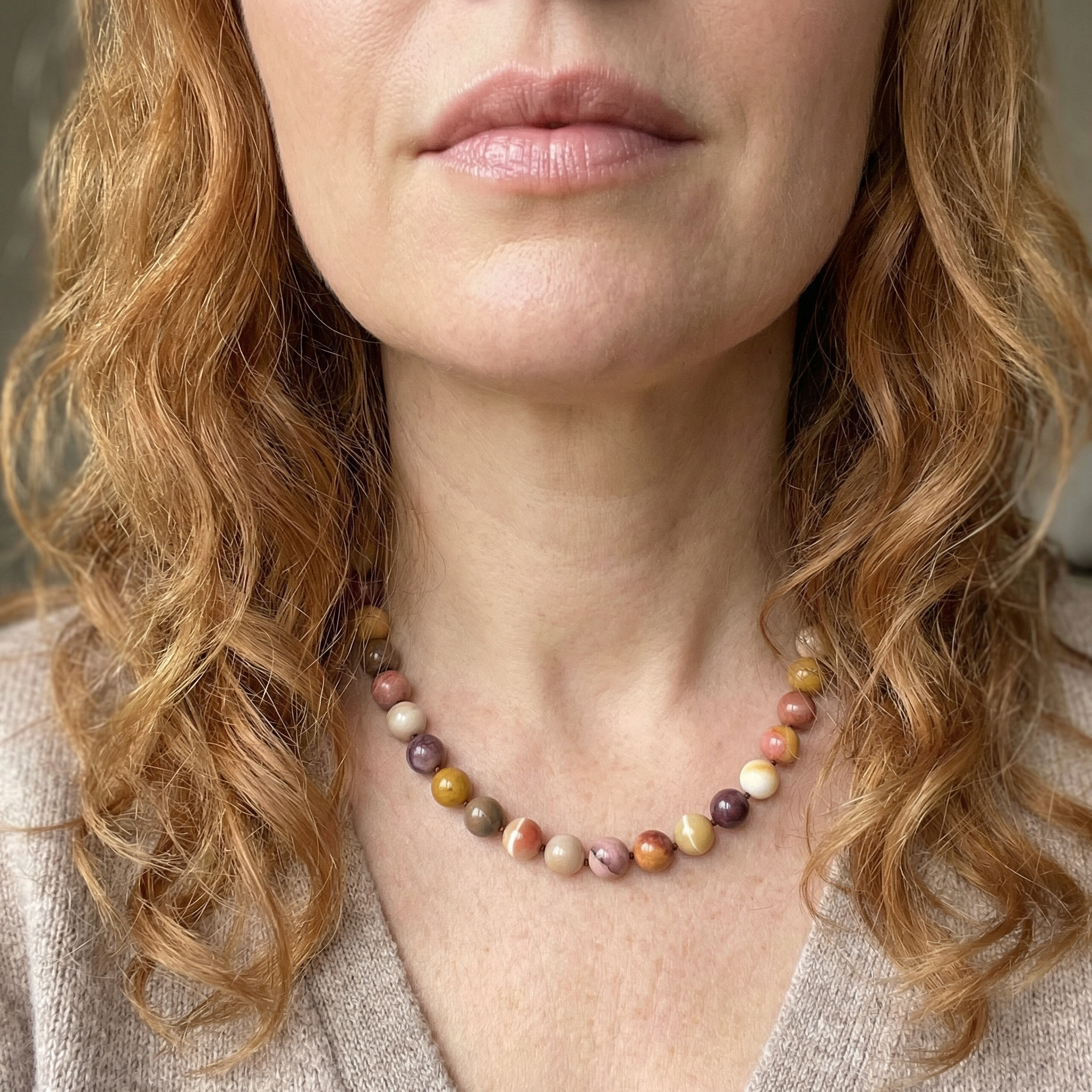 Mookait Kugel Halskette 10mm