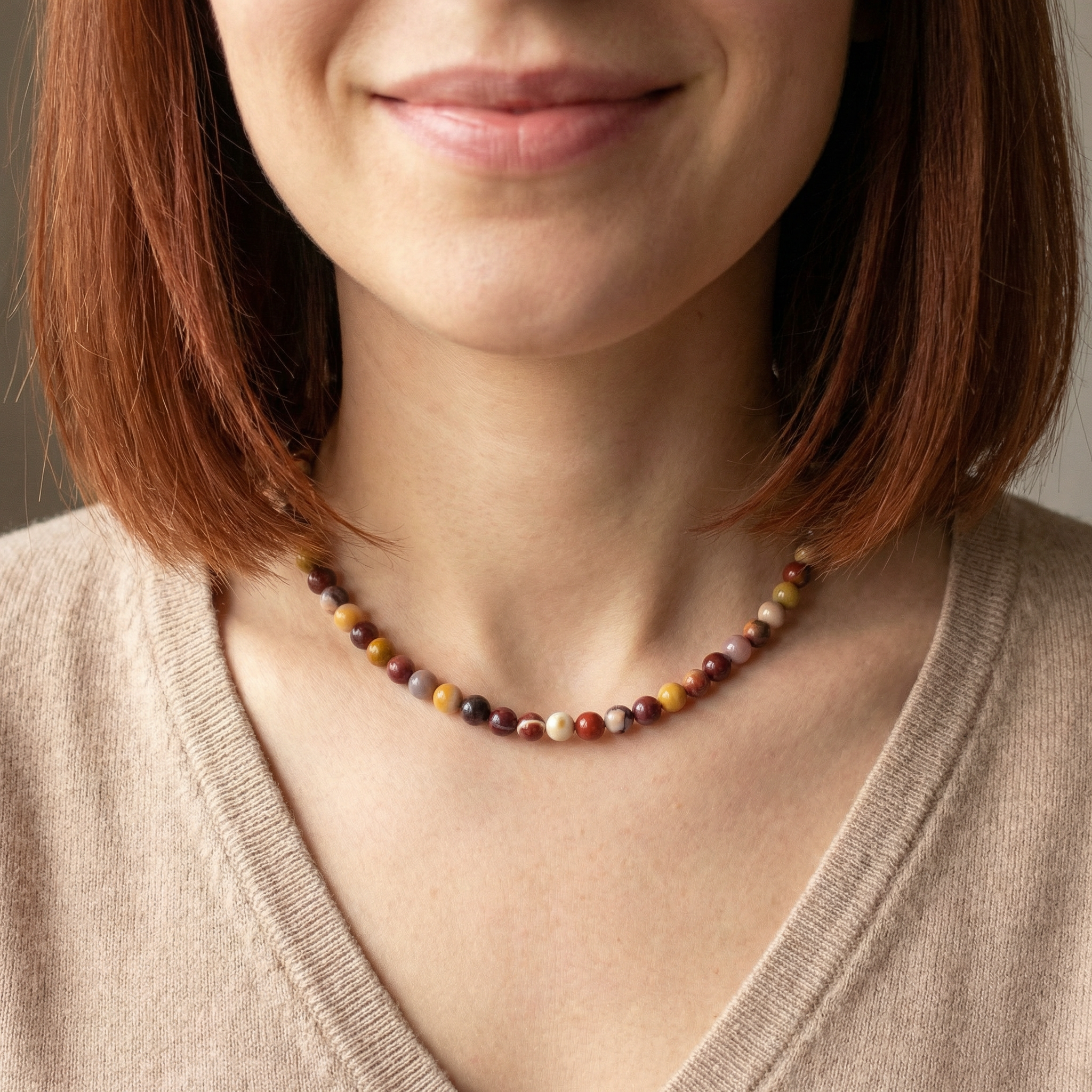 Mookait Kugel Halskette 6mm