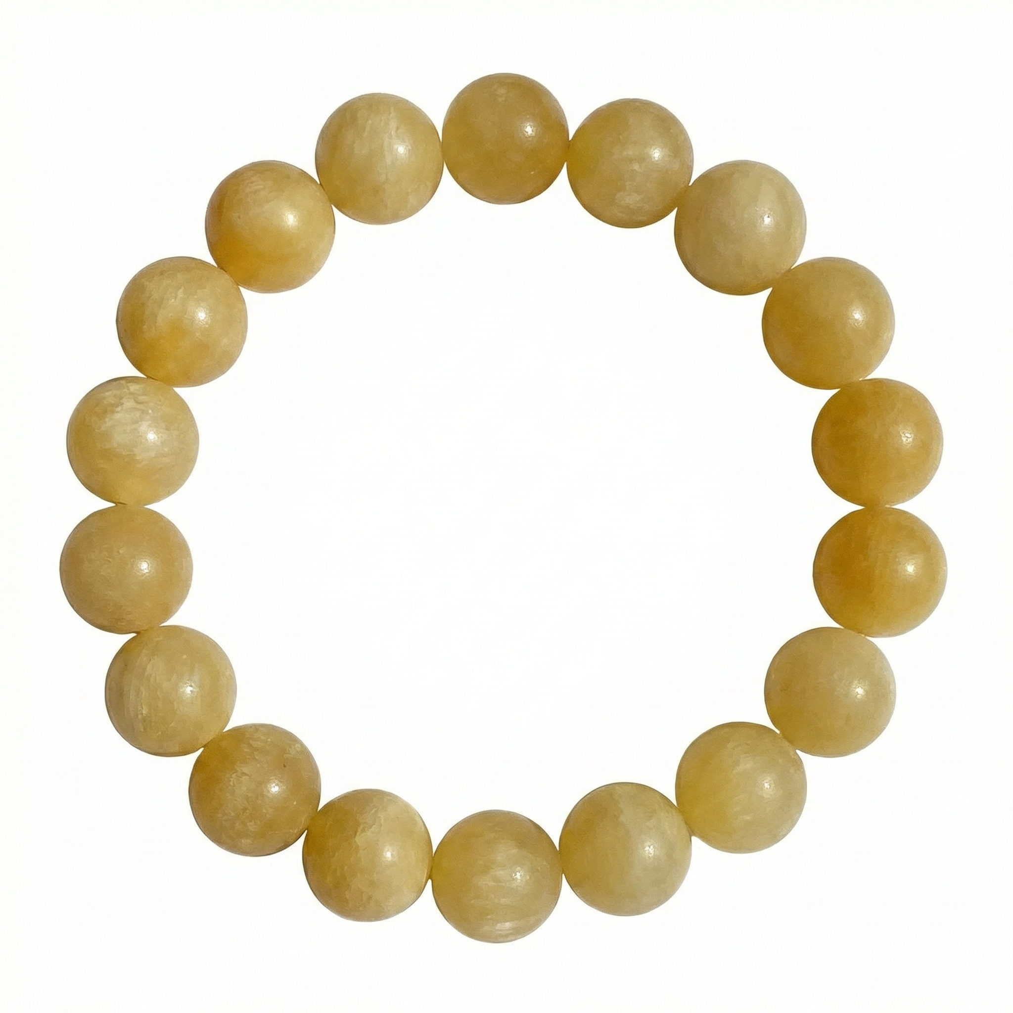 Orangen-Calcit Kugel Armband 10mm