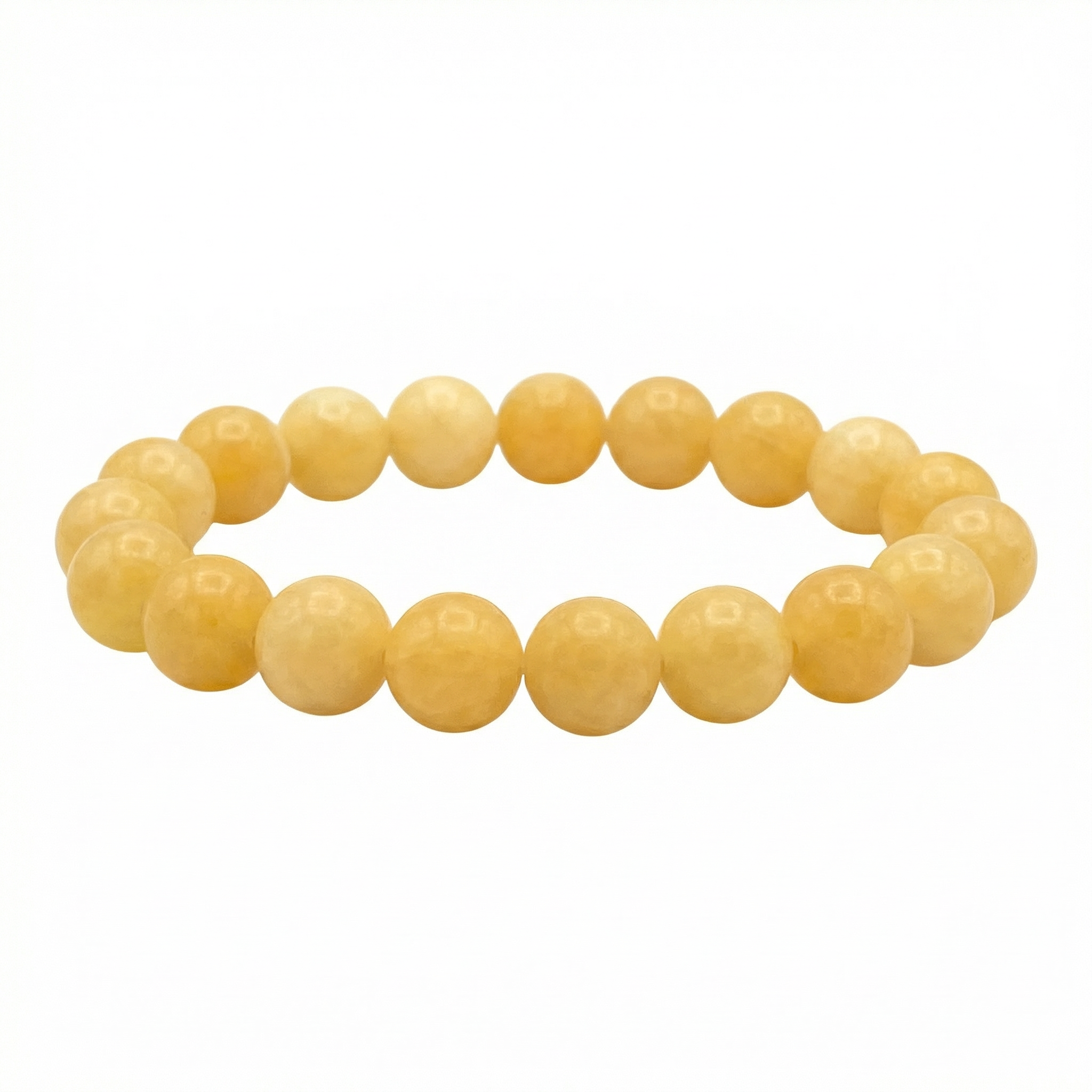 Orangen-Calcit Kugel Armband 8mm