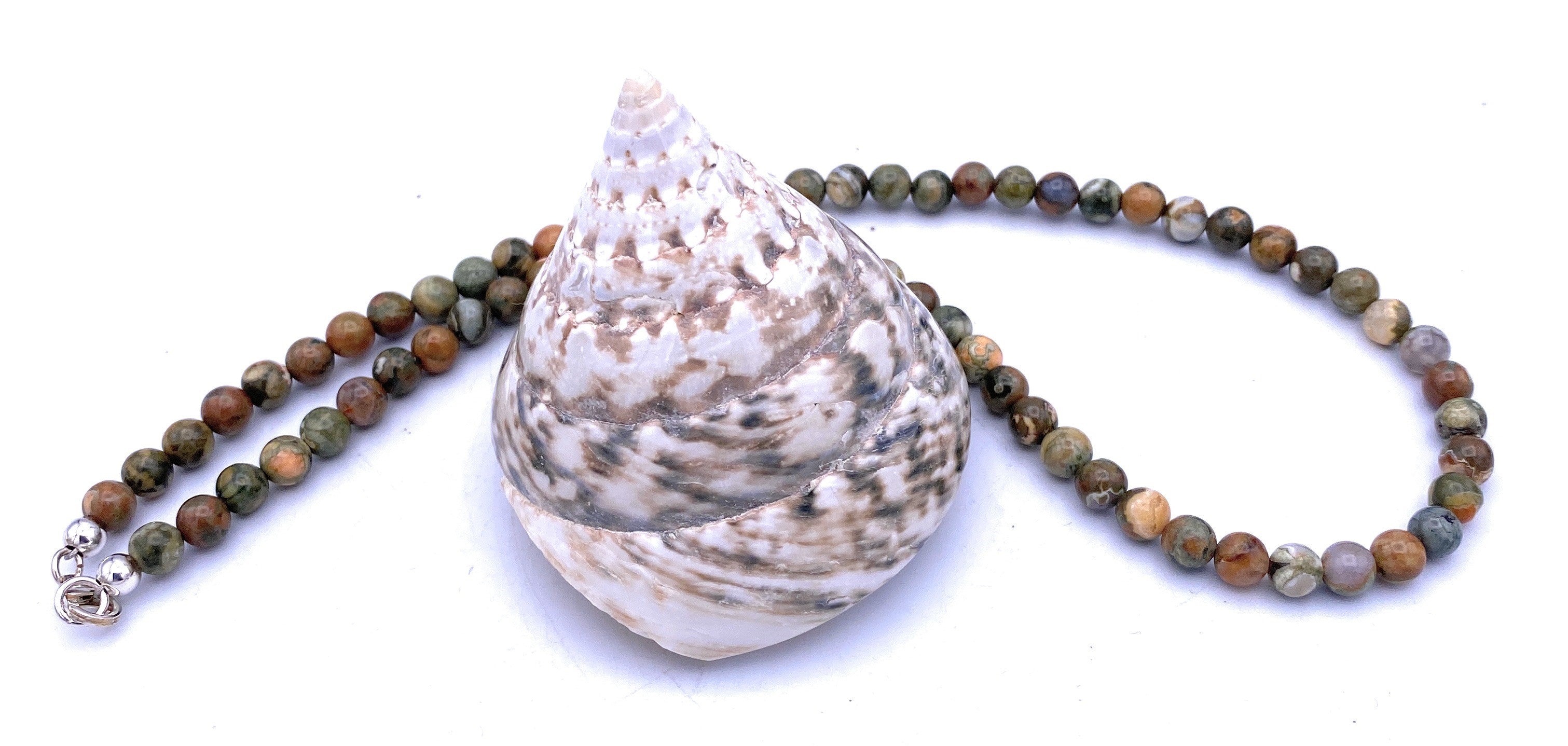 Rhyolith Kugel Halskette