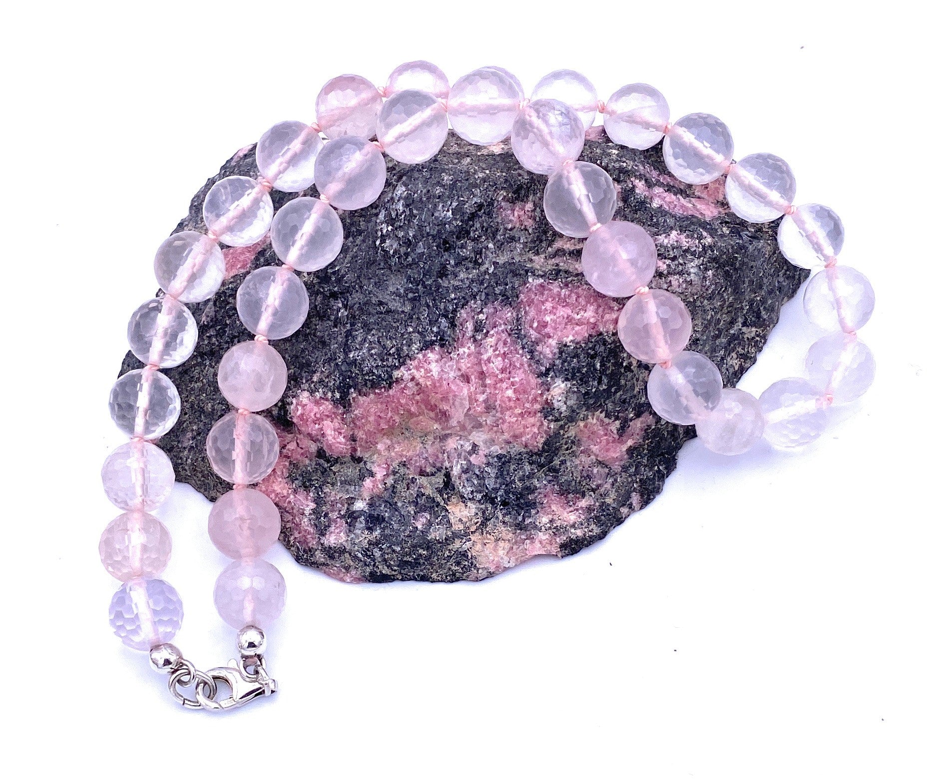 Rosenquarz Halskette