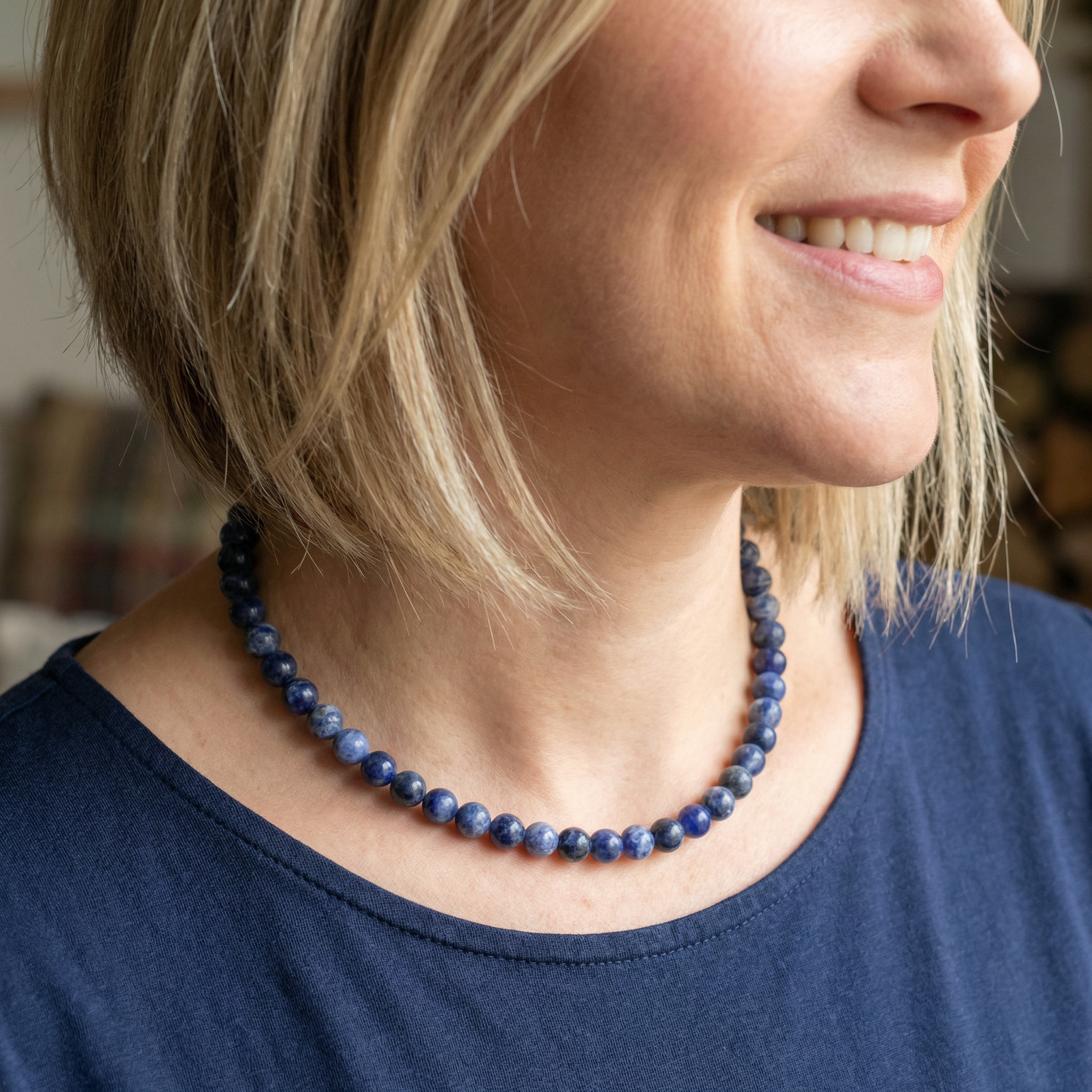 Sodalith Halskette
