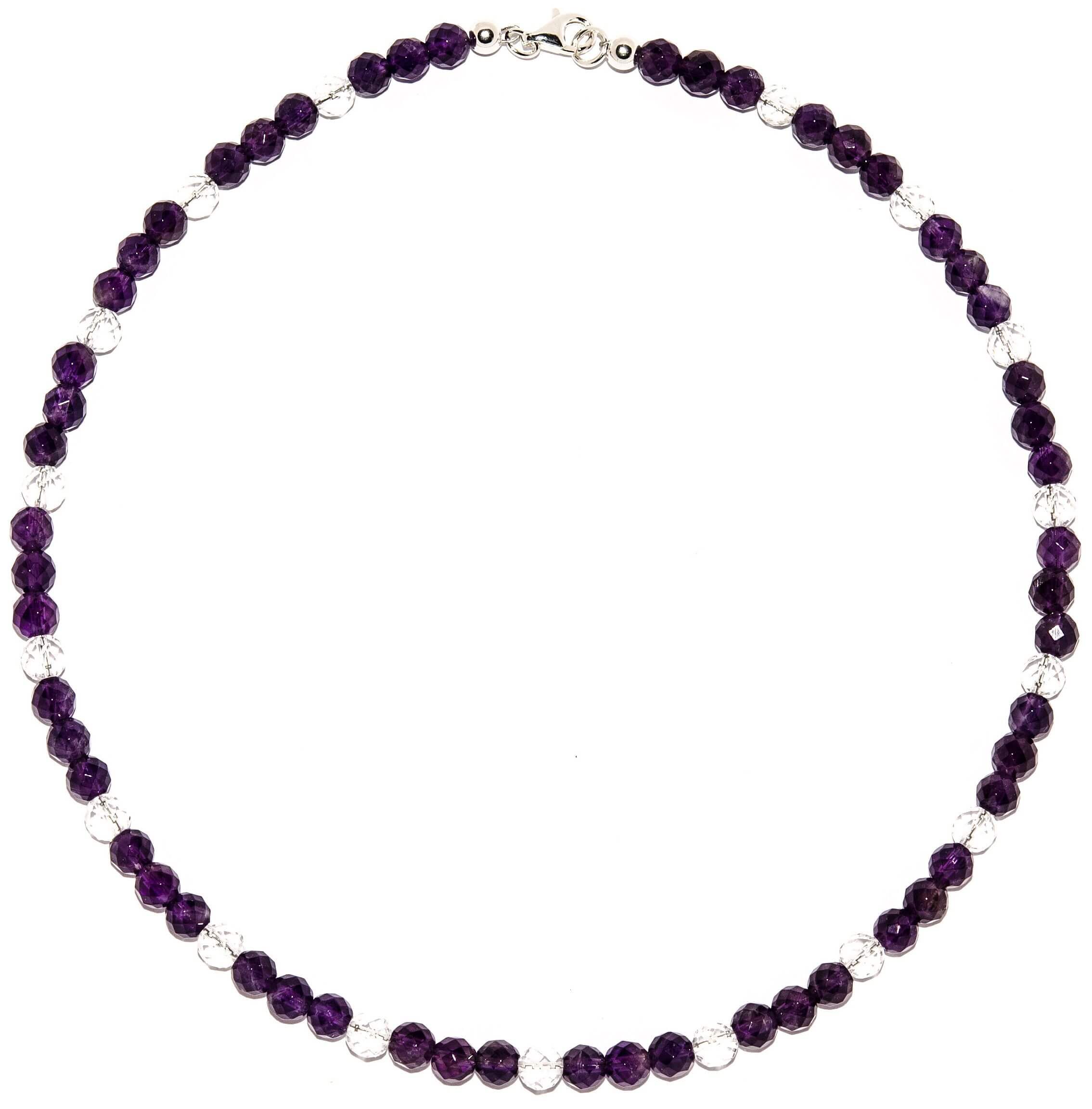Amethyst-Halskette-mit-Bergkristall-rund