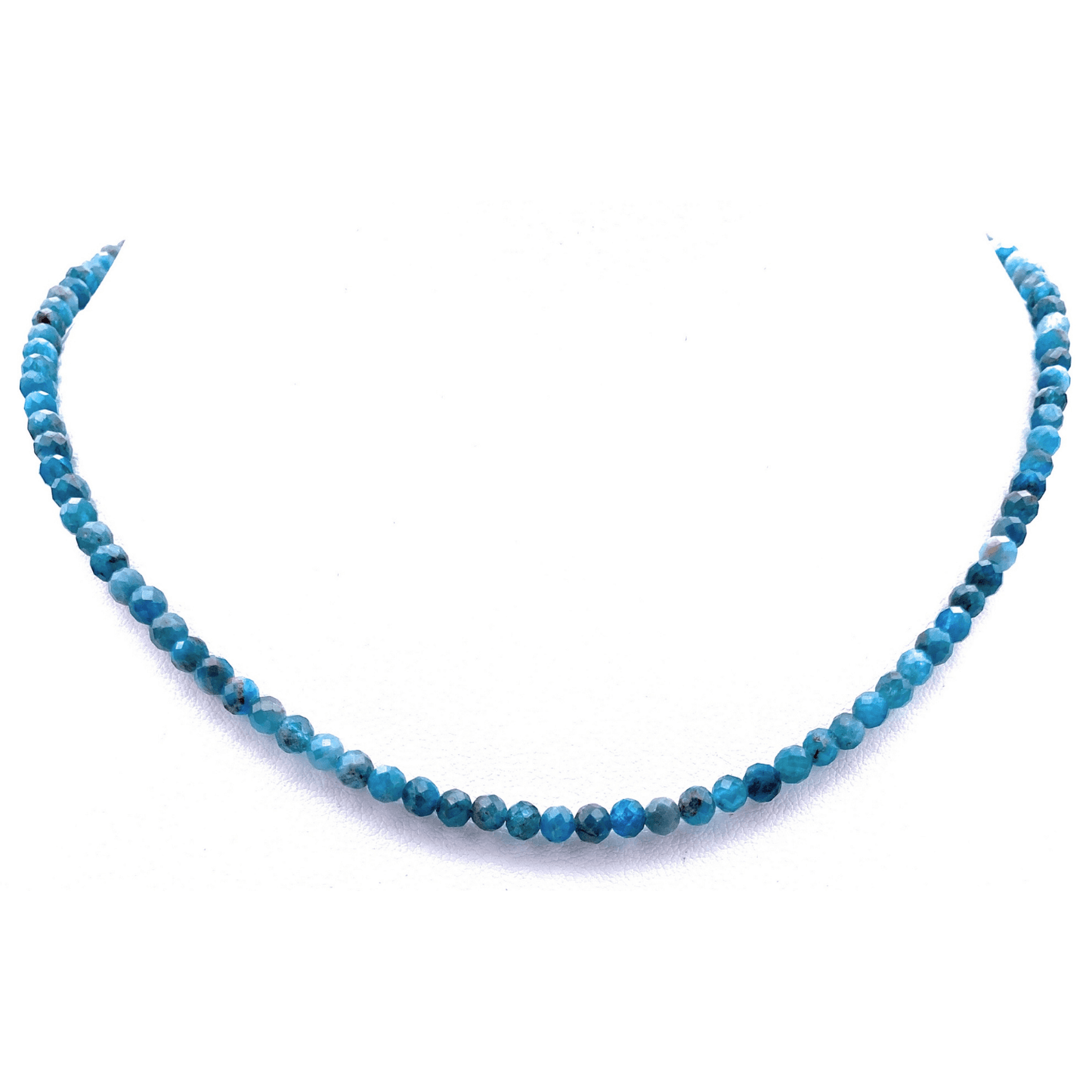 Facettierte Apatit Halskette 4mm