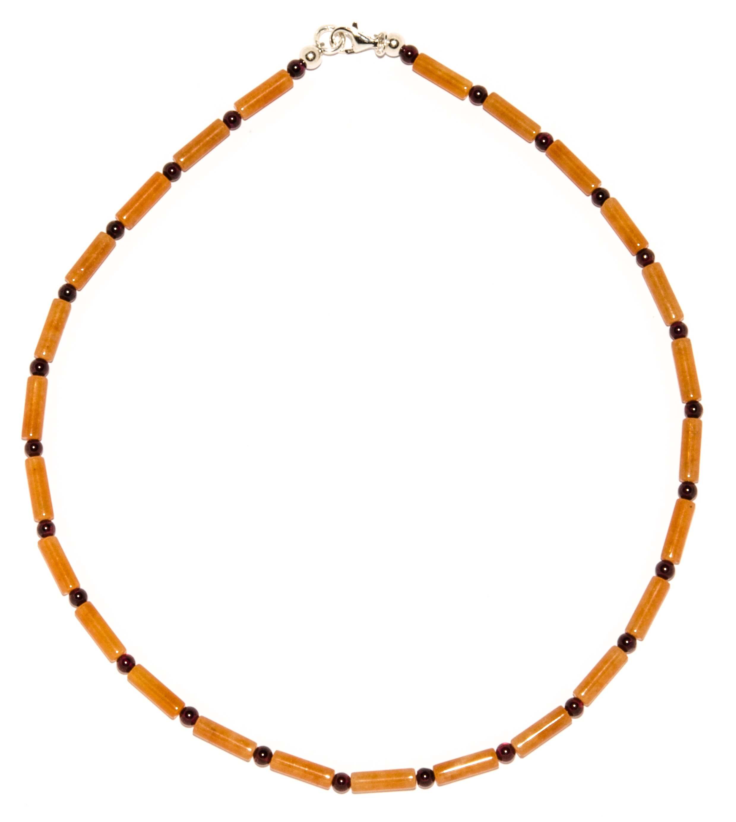 Aventurin-mit-Granat-Halskette-44