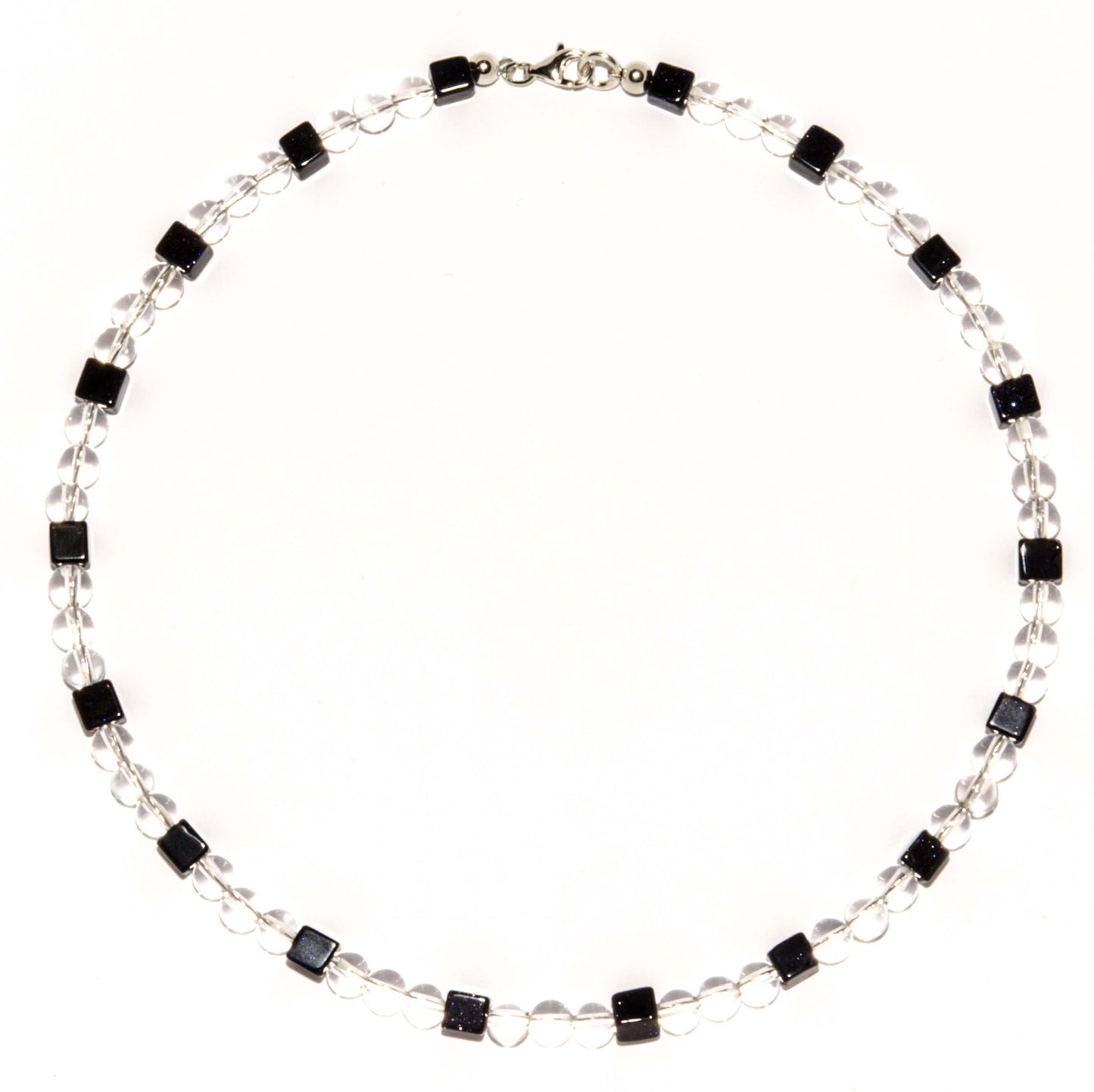 Bergkristall-Halskette-mit-Blaufluss