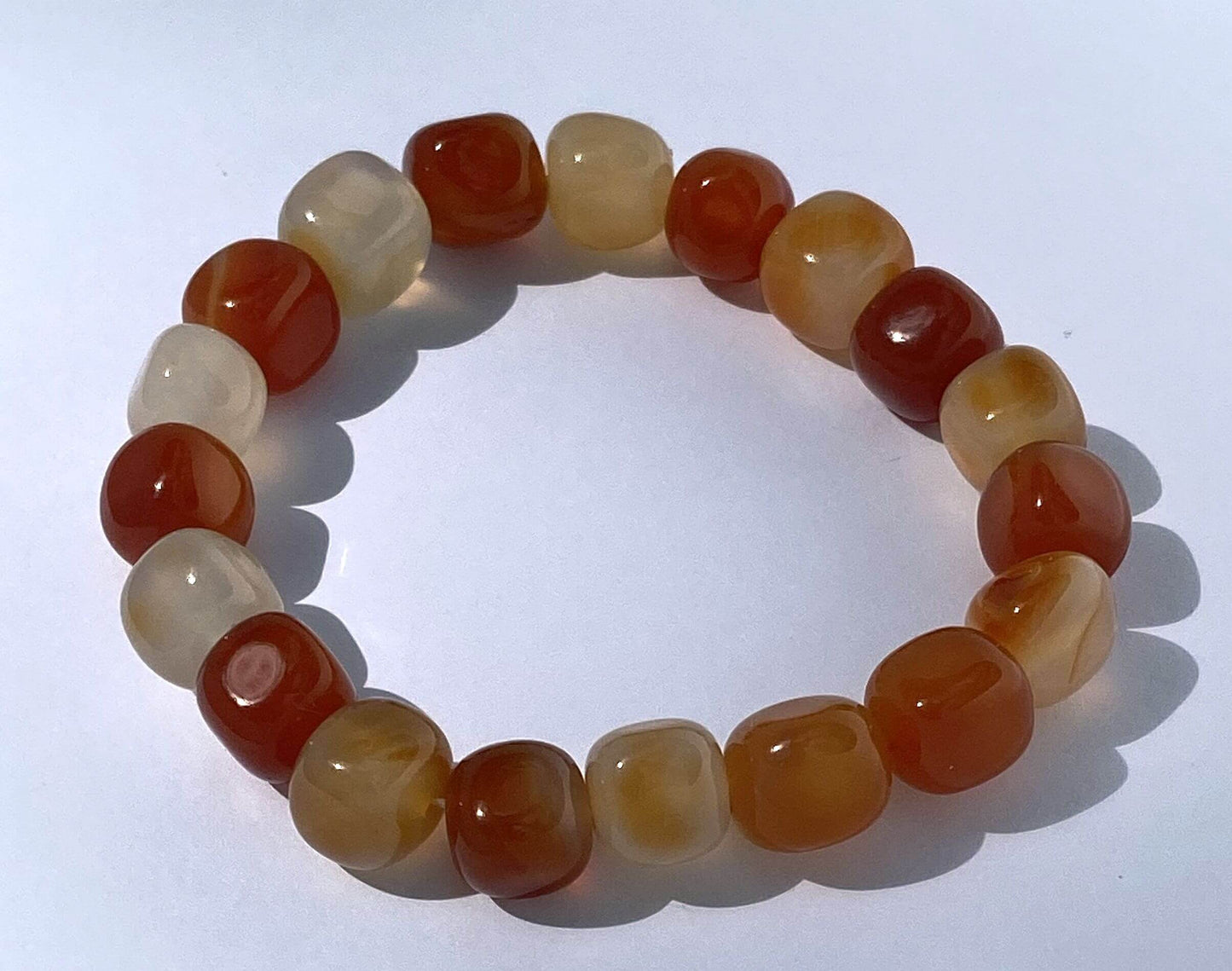 Carneol-Armband-Trommler