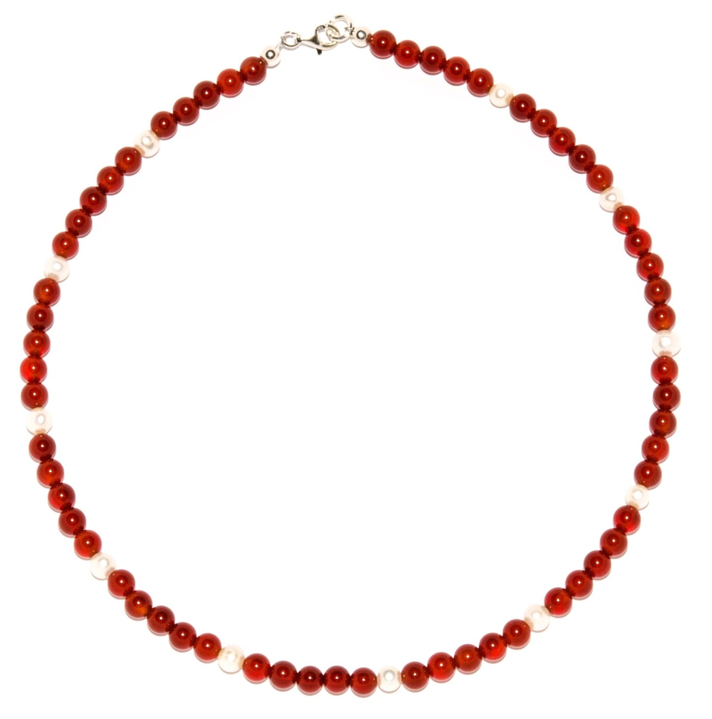 Carneol-Halskette-mit-S-sswasserperlen-rund