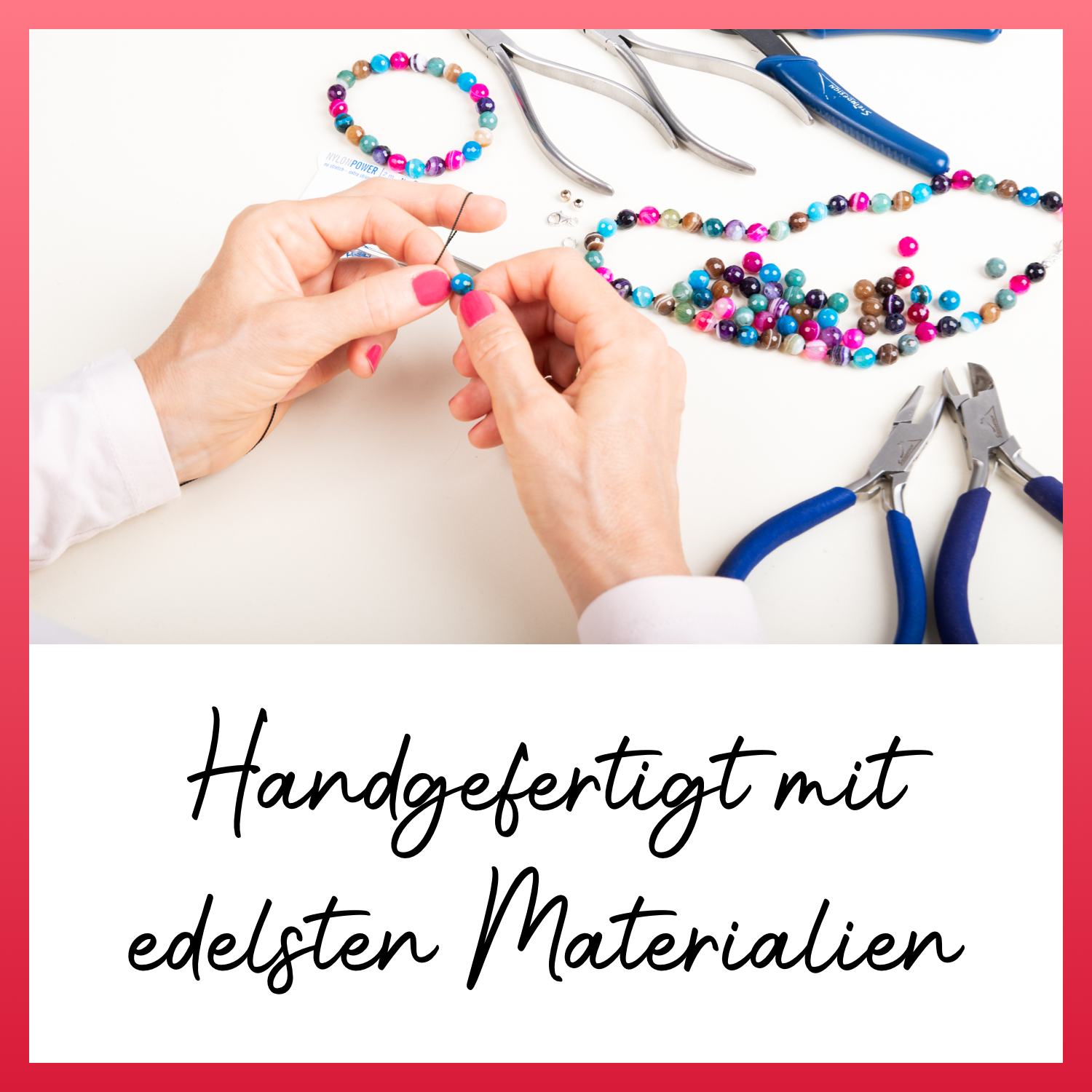 Bronzit Halskette 8 mm