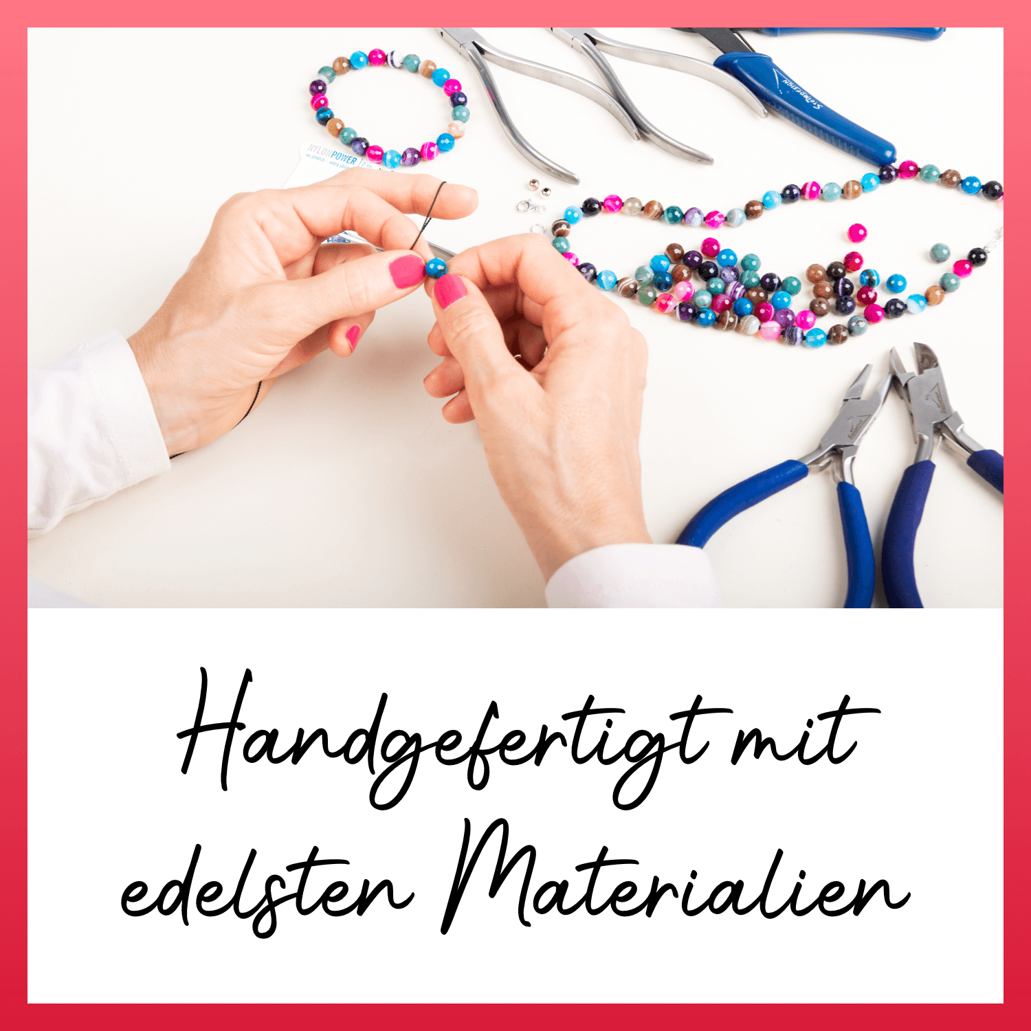 Rauchquarz Halskette mit Bergkristall