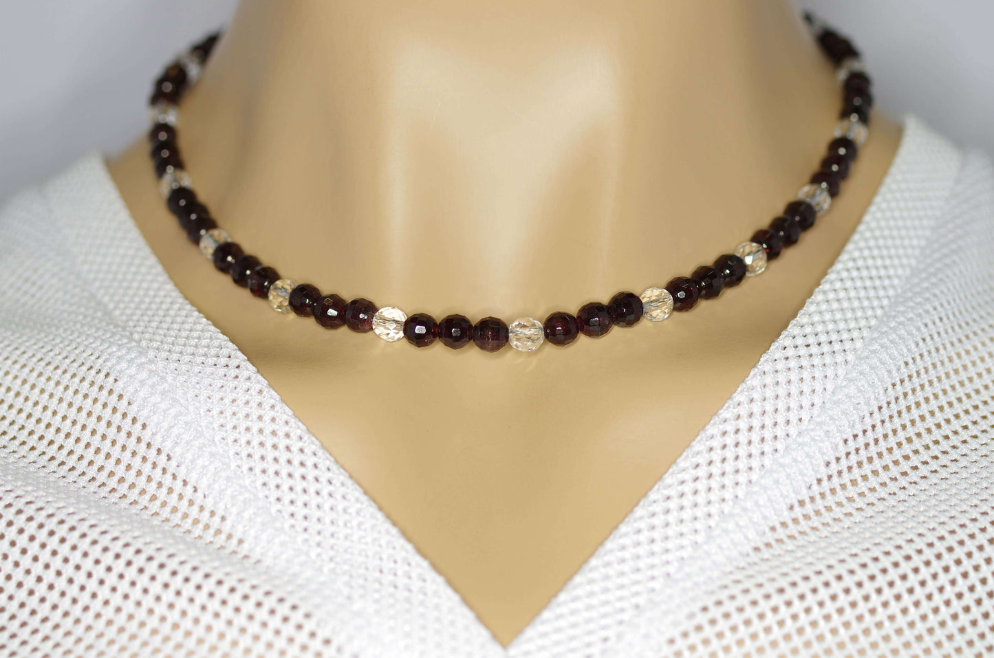 Granat-Kette-mit-Bergkristall-7024A
