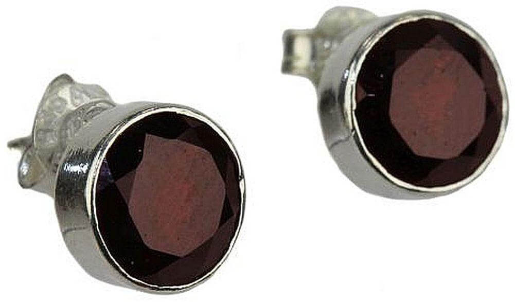Granat-Ohrstecker-fac-4910