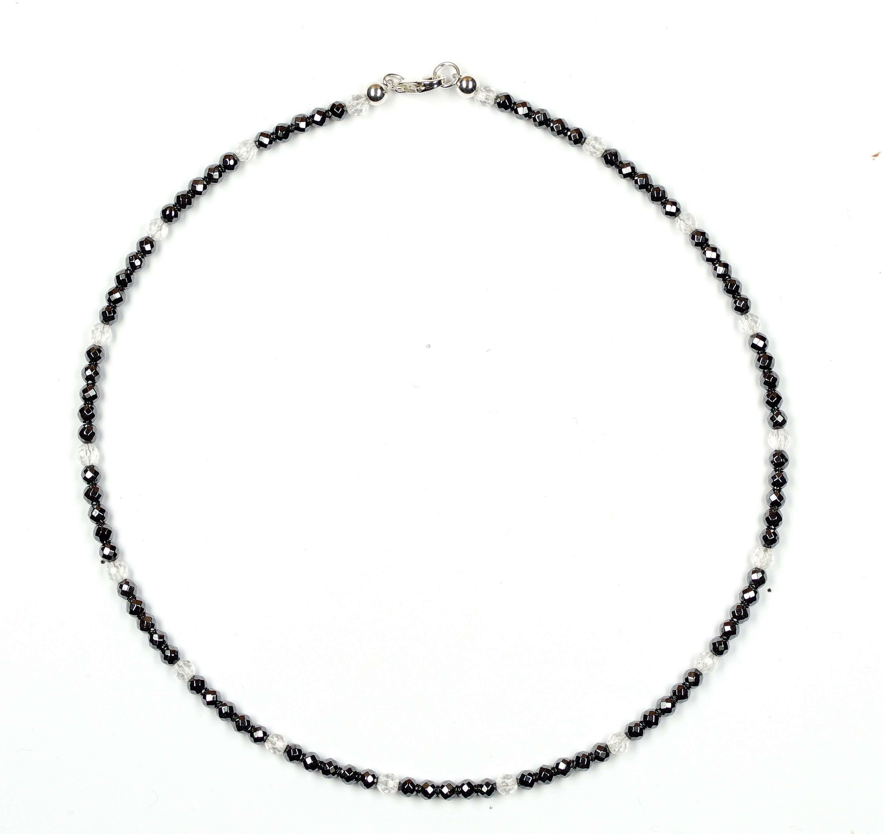 H-matit-Kette-mit-Bergkristall-7063H