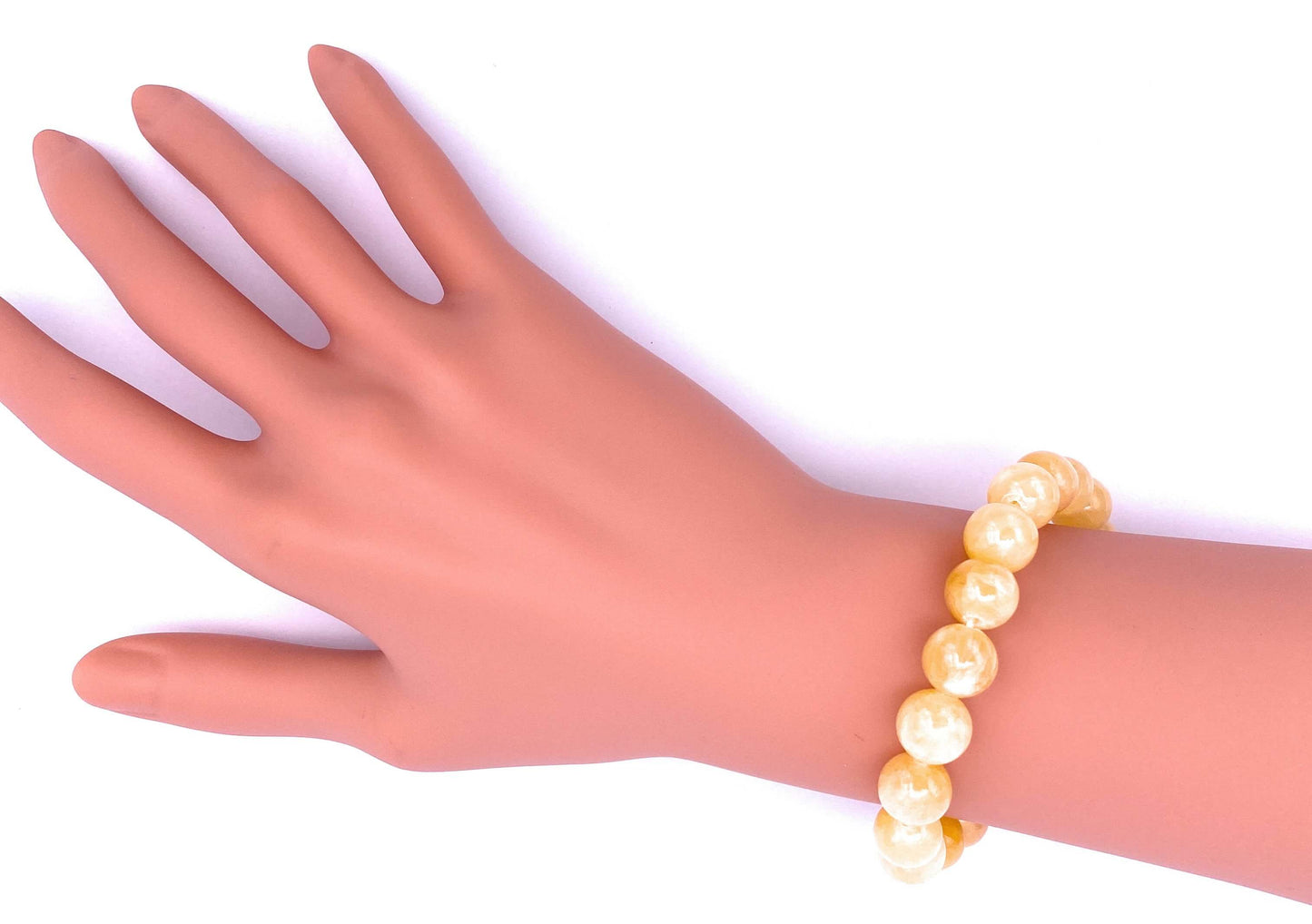 Orangen-Calcit Armband