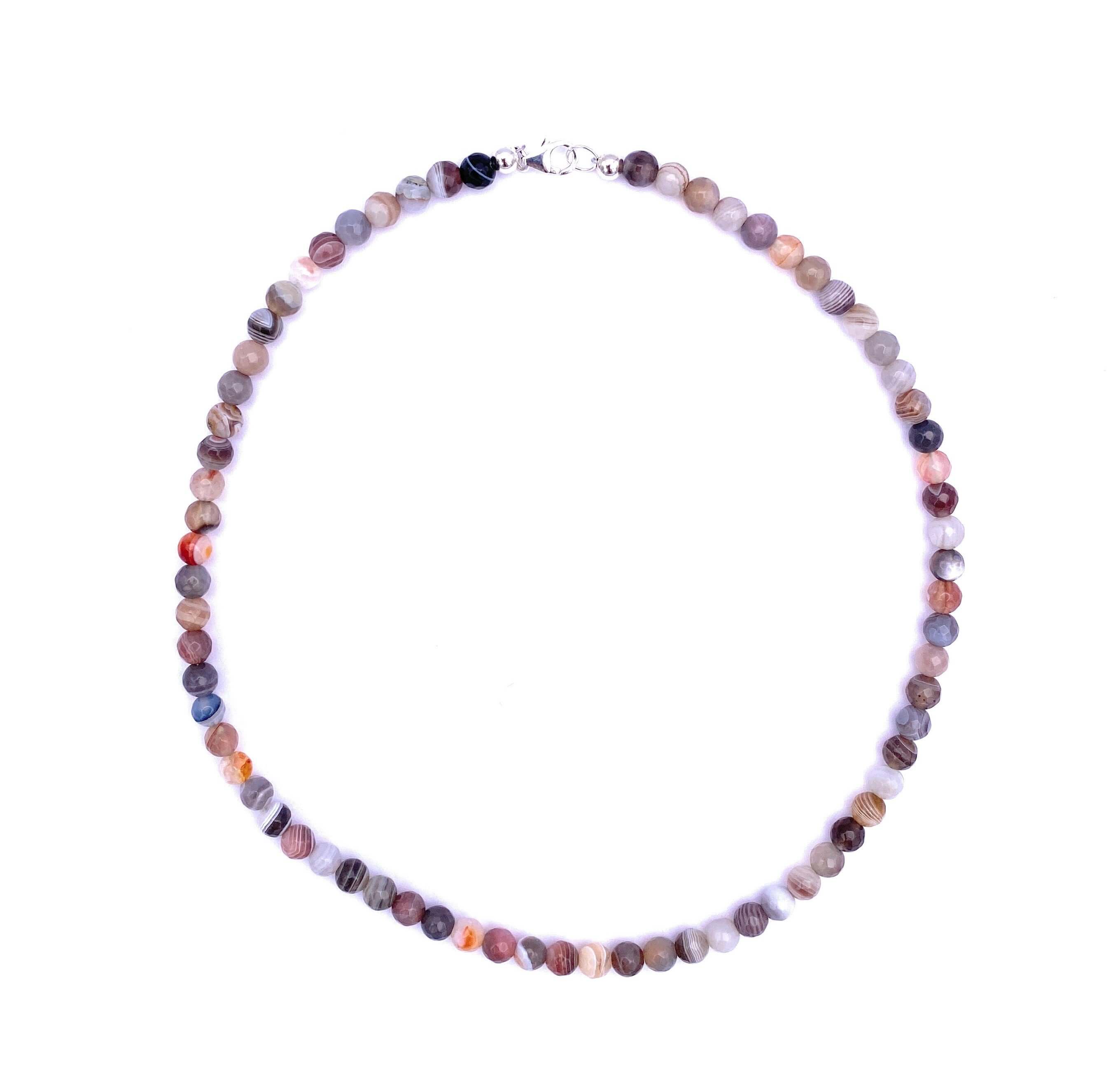 Botswana-Achat Halskette