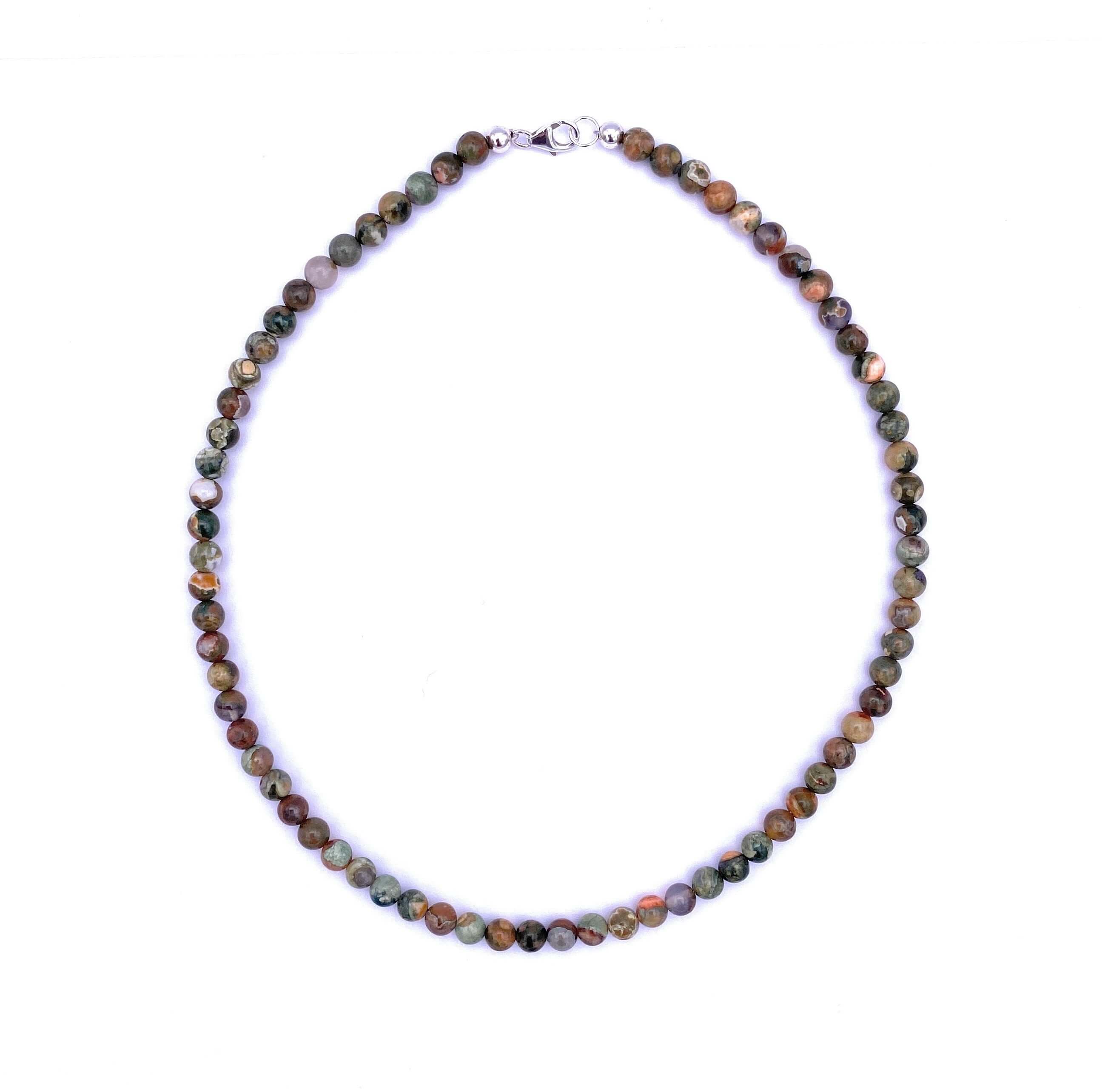 Rhyolith Kugel Halskette