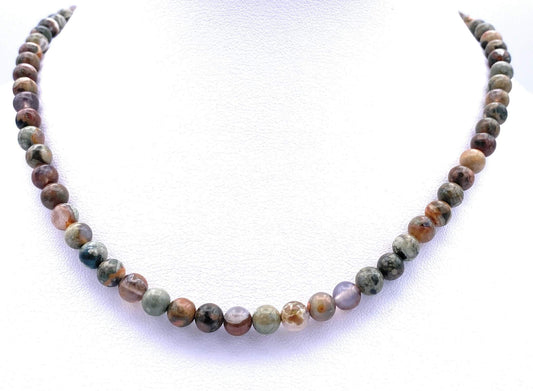 Rhyolith Kugel Halskette