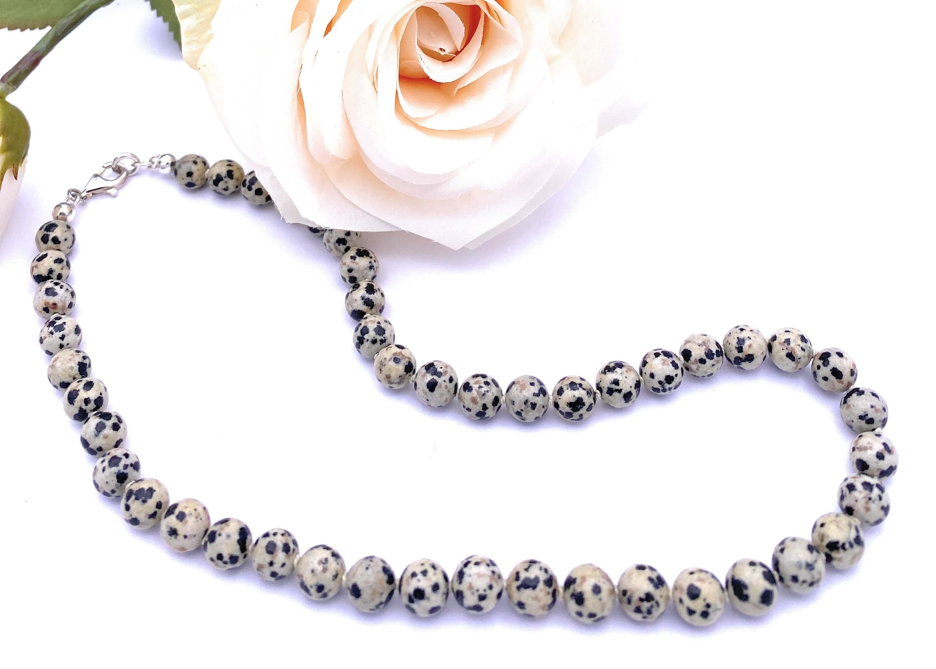 Dalmatiner-Jaspis Halskette