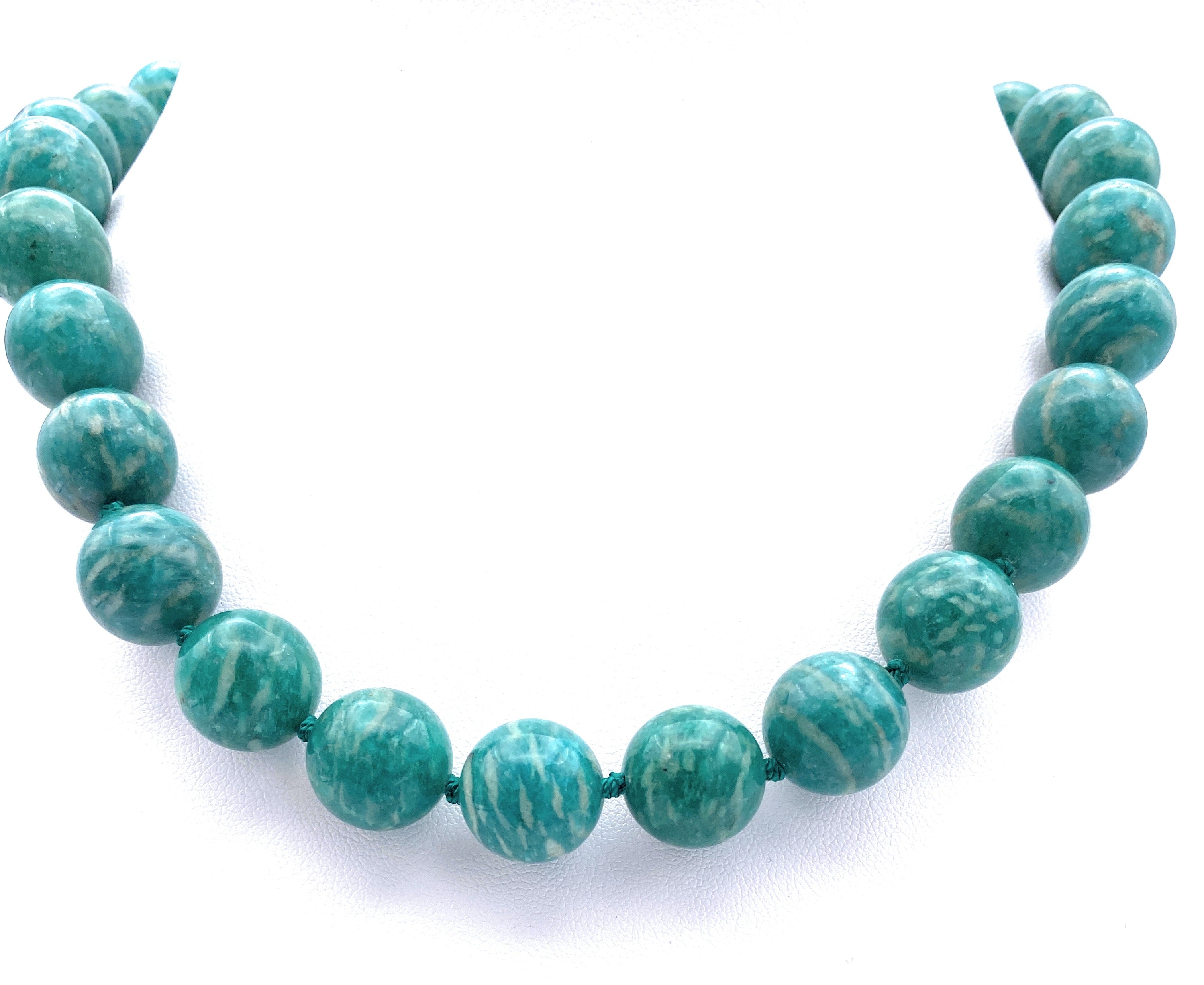 Amazonit Kugelkette 14mm
