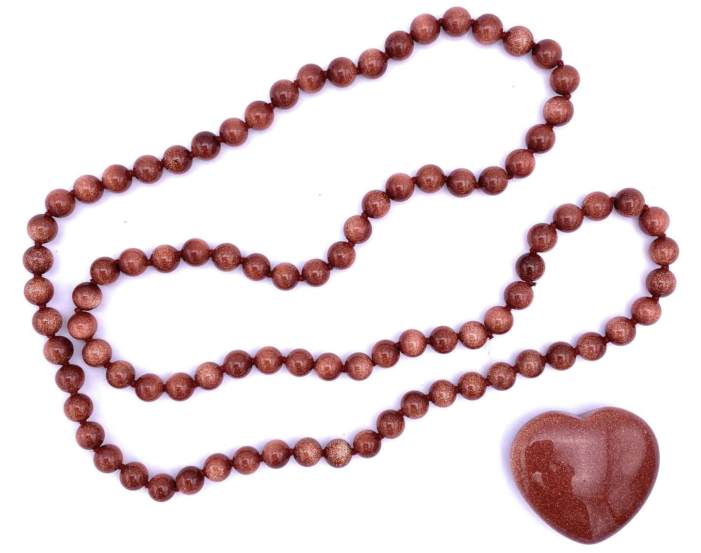 Lange Goldfluss Halskette 8mm