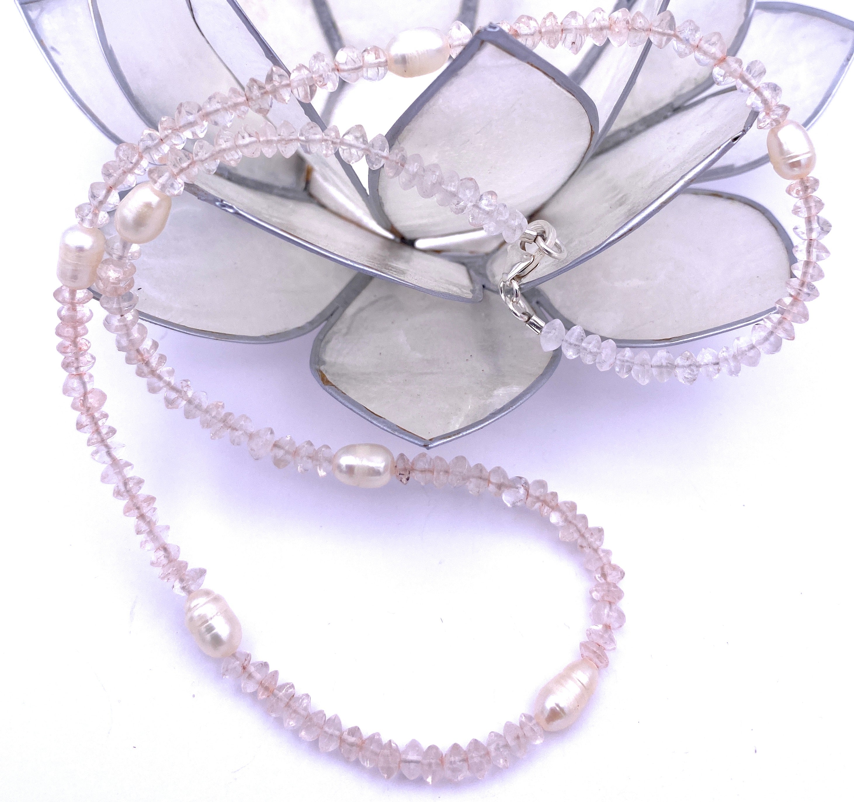 Rosenquarz Halskette