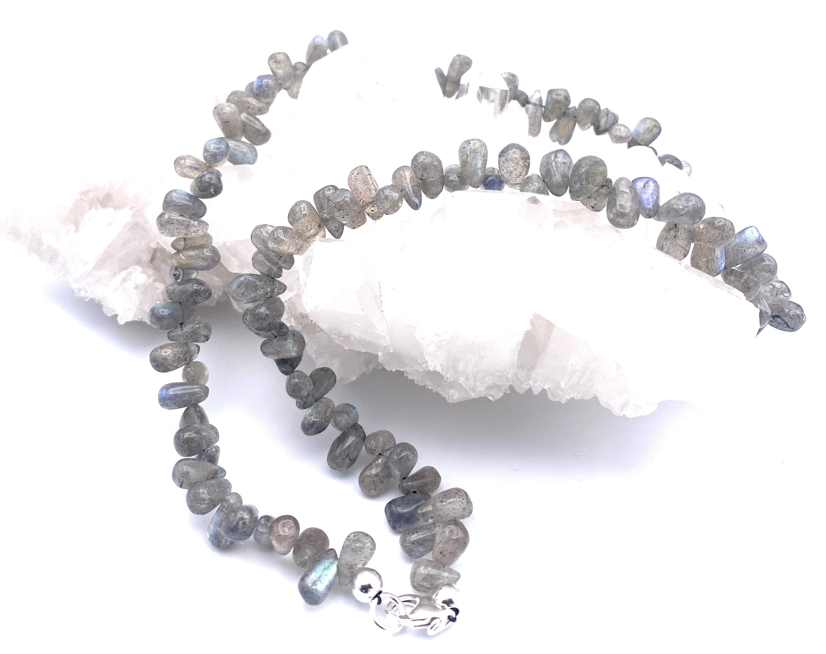 Labradorit Tropfen Halskette 6mm