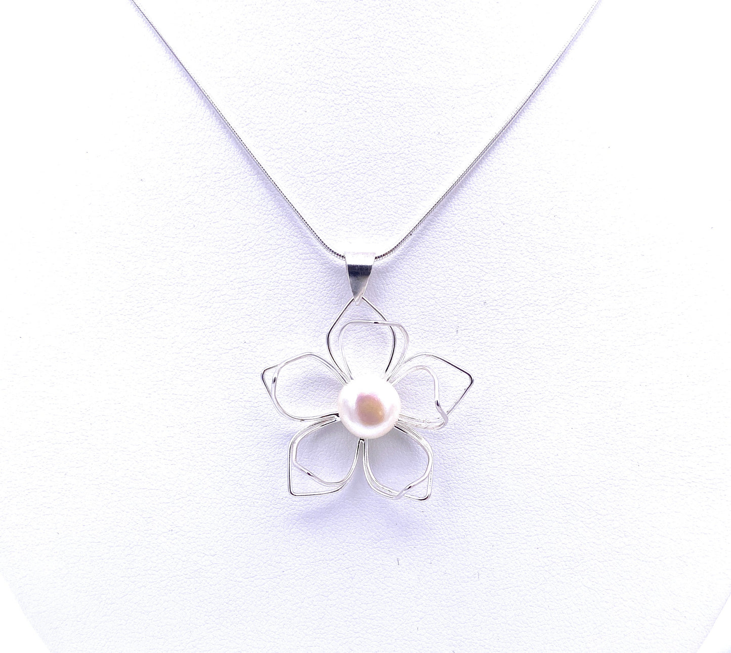Perlen Anhänger Blume