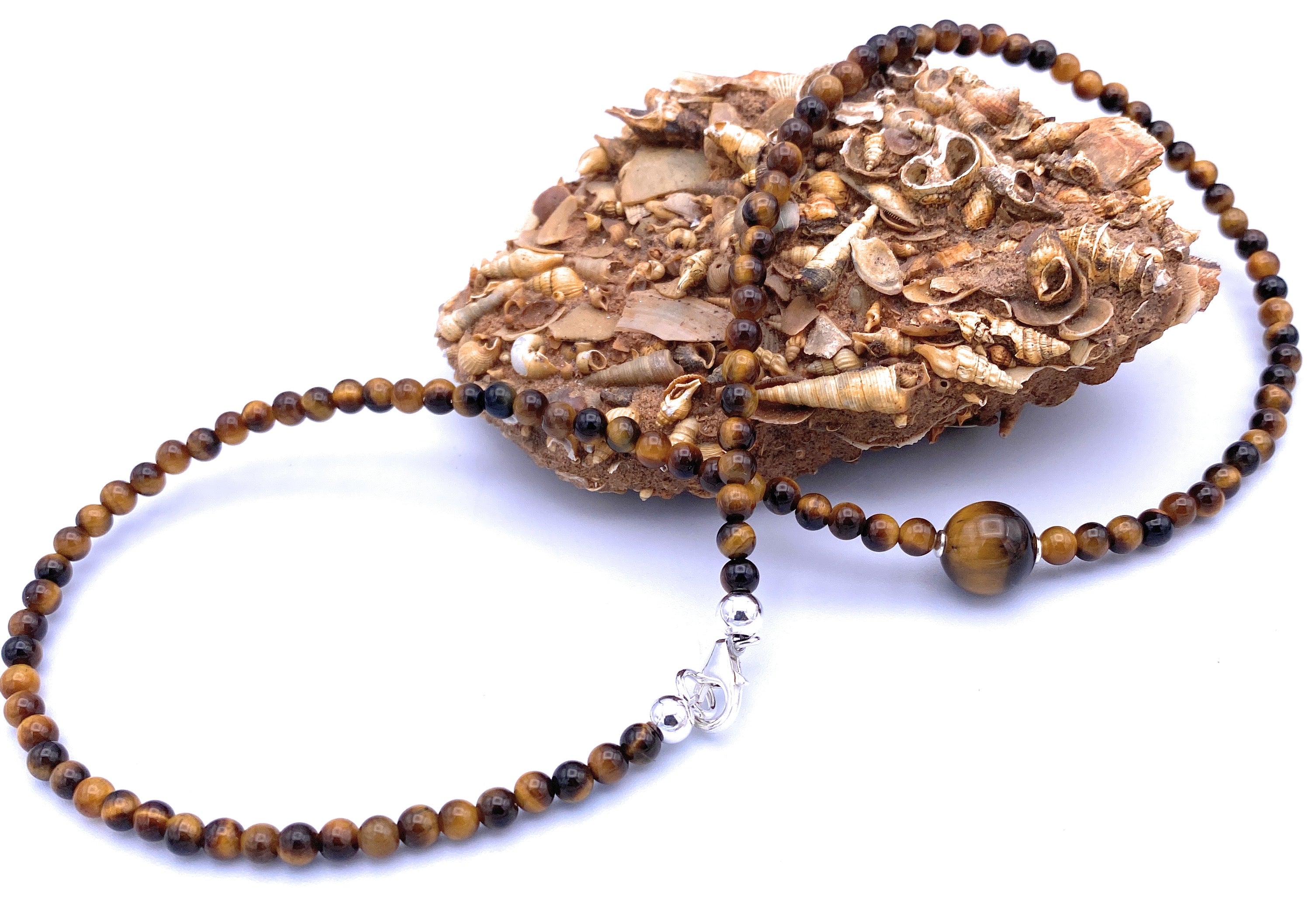 Tigerauge Halskette 4mm