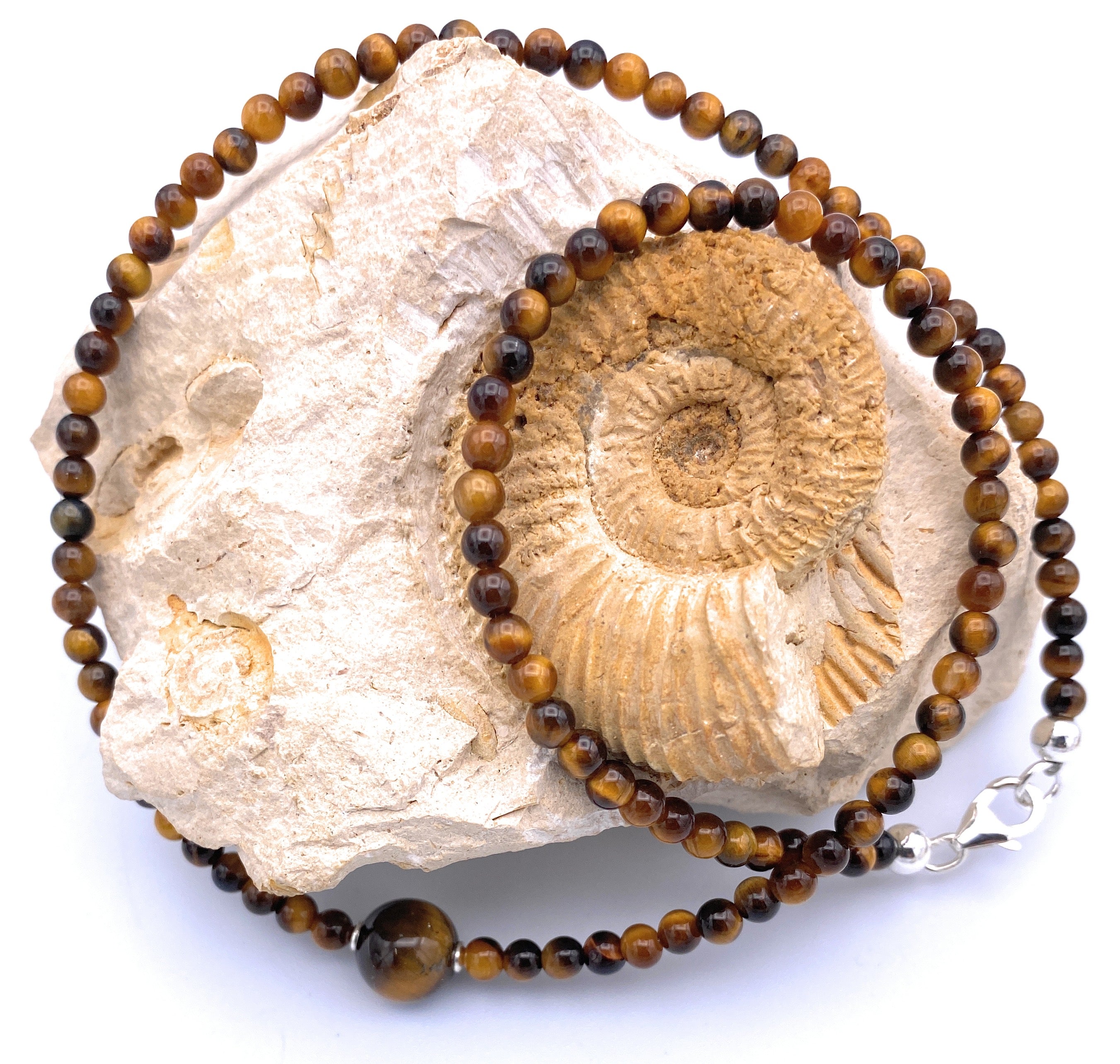 Tigerauge Halskette 4mm