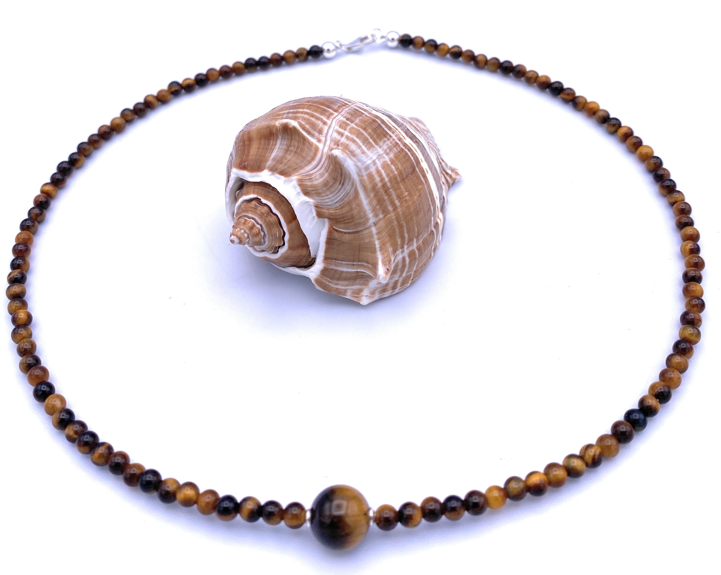 Tigerauge Halskette 4mm