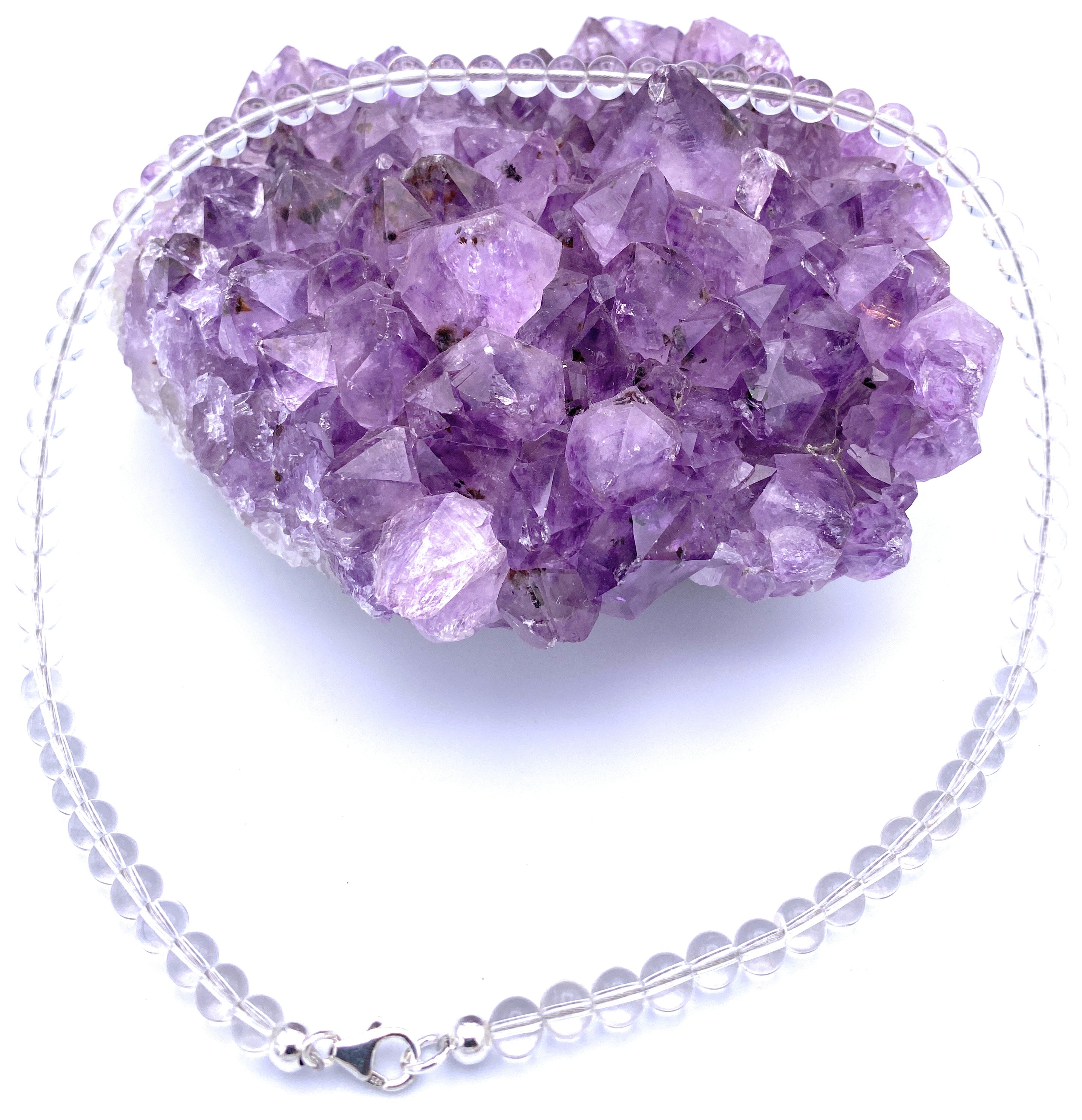 Bergkristall Kugel Halskette 6mm