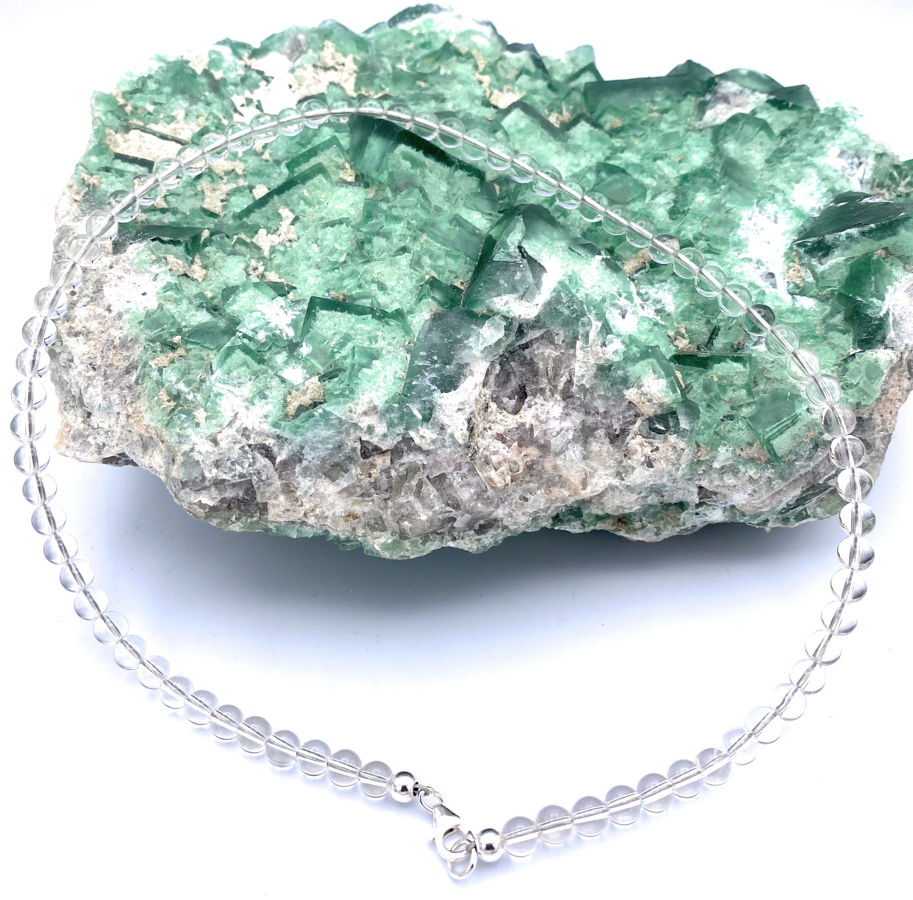 Bergkristall Kugel Halskette 6mm