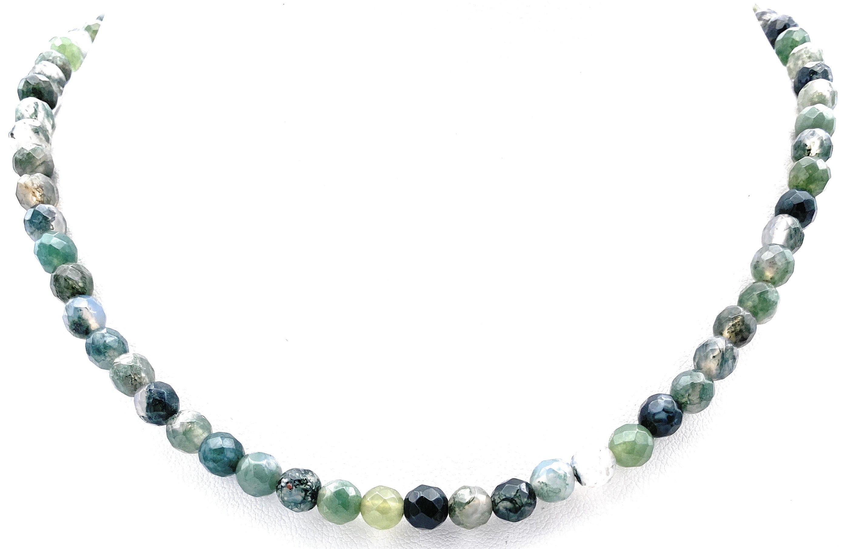 Moos-Achat Halskette