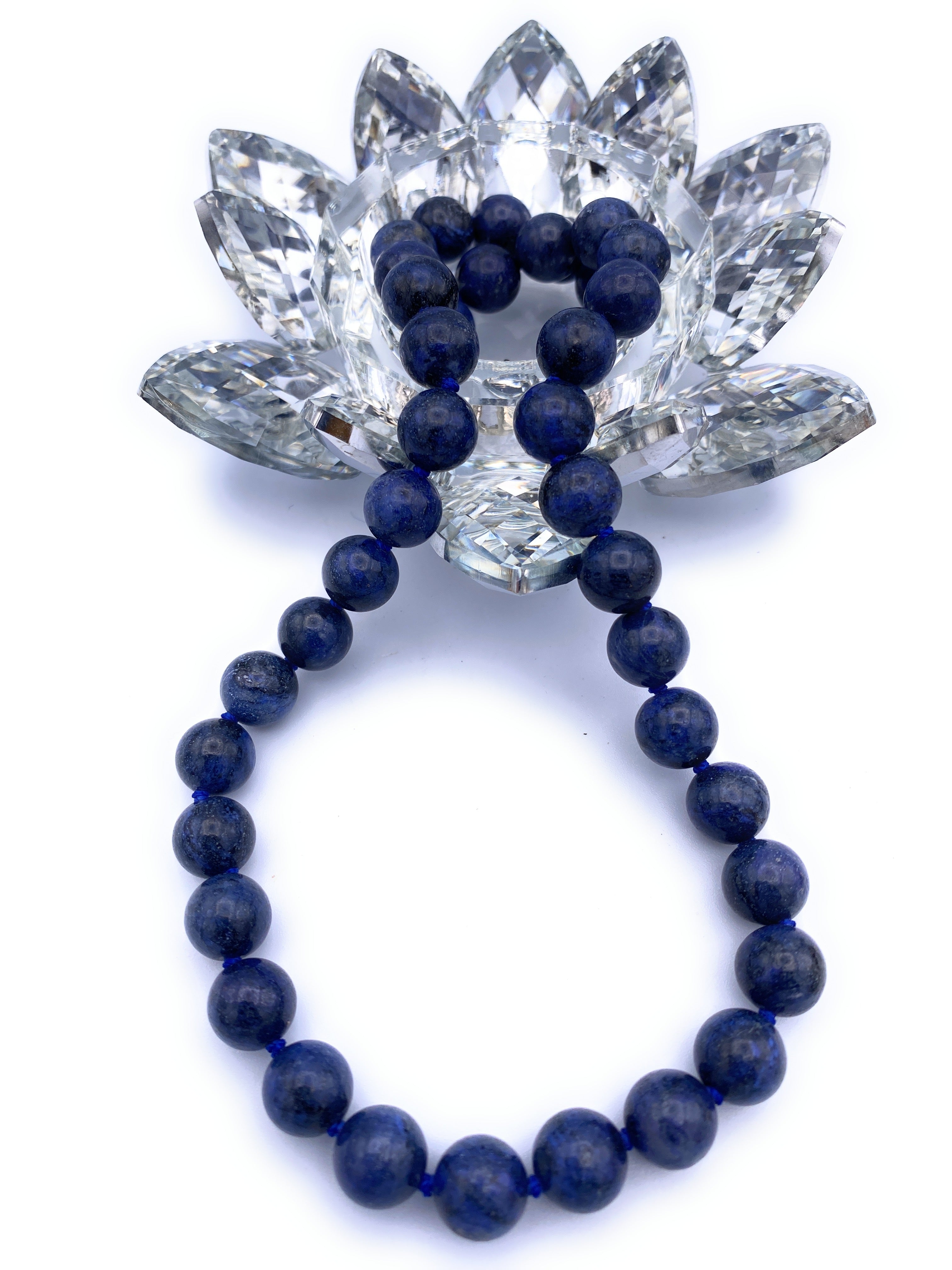 Dumortierit Kugel Halskette 10mm