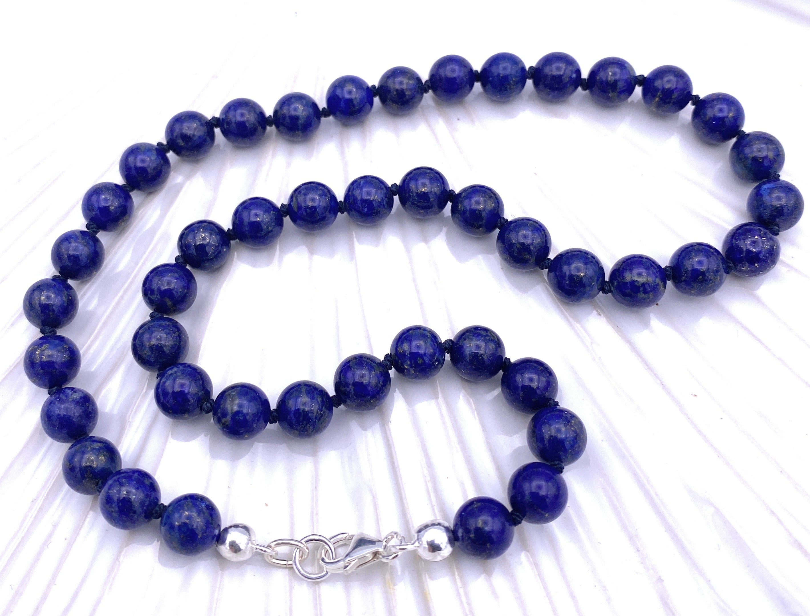 Lapislazuli Kugel Halskette 8mm