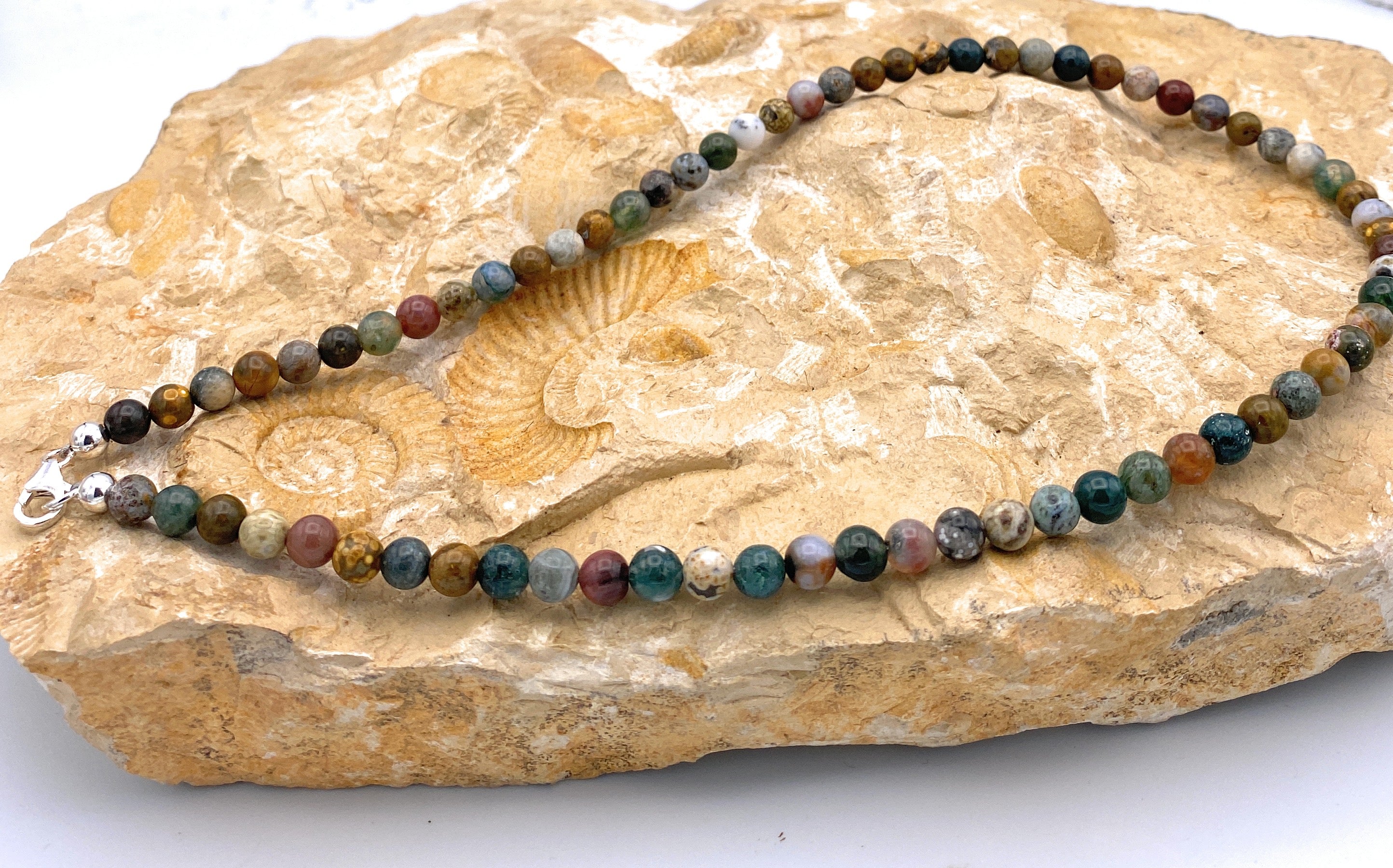 Ozean-Jaspis Halskette