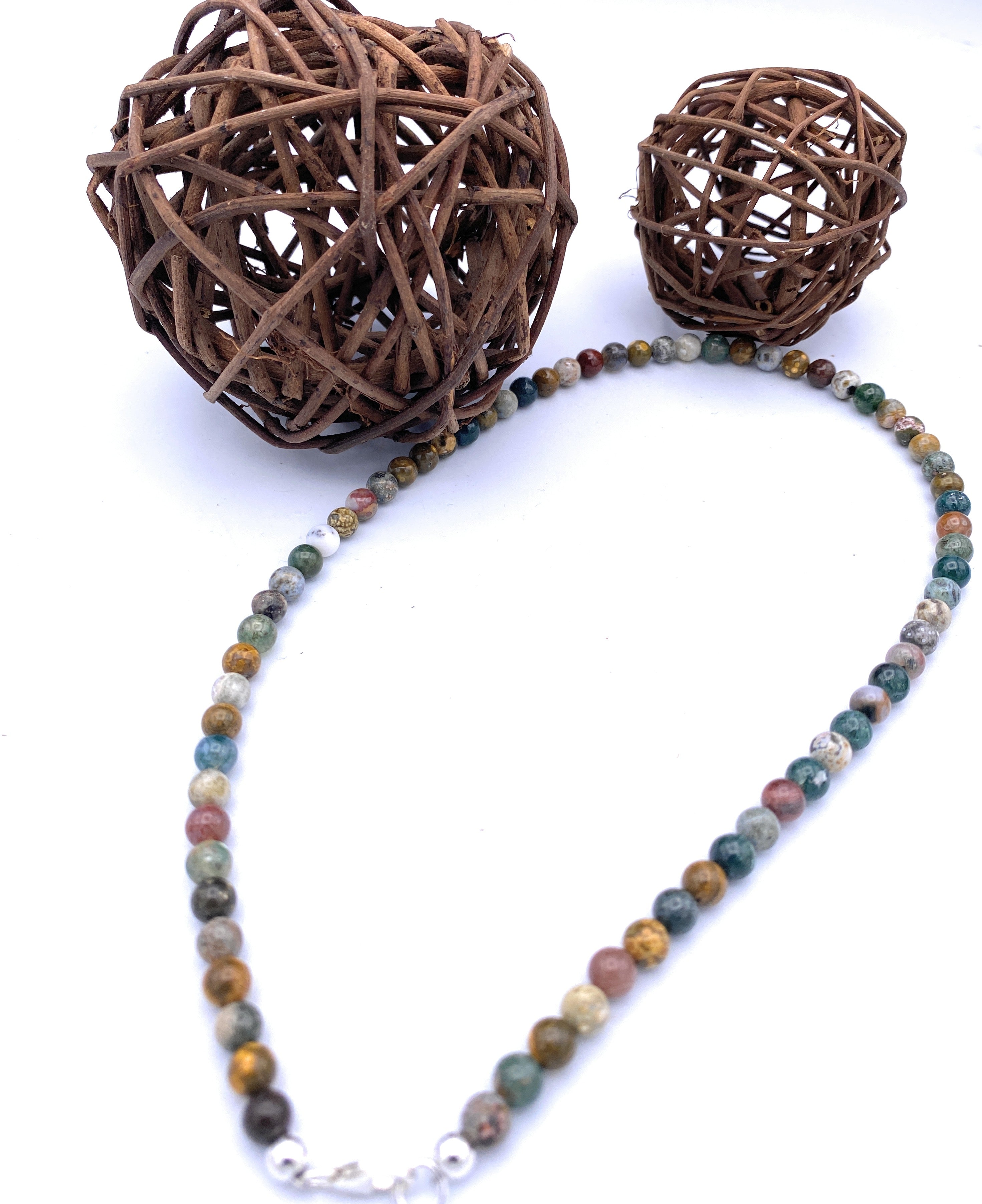 Ozean-Jaspis Halskette