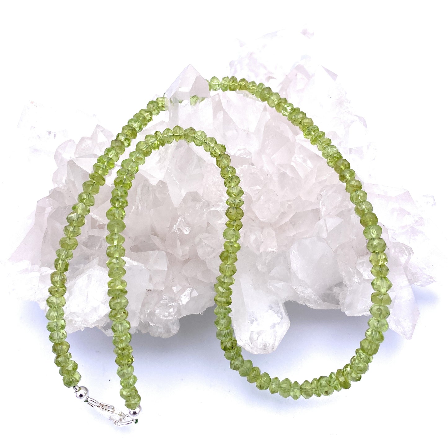 Peridot Halskette "Frühlingsblüher"